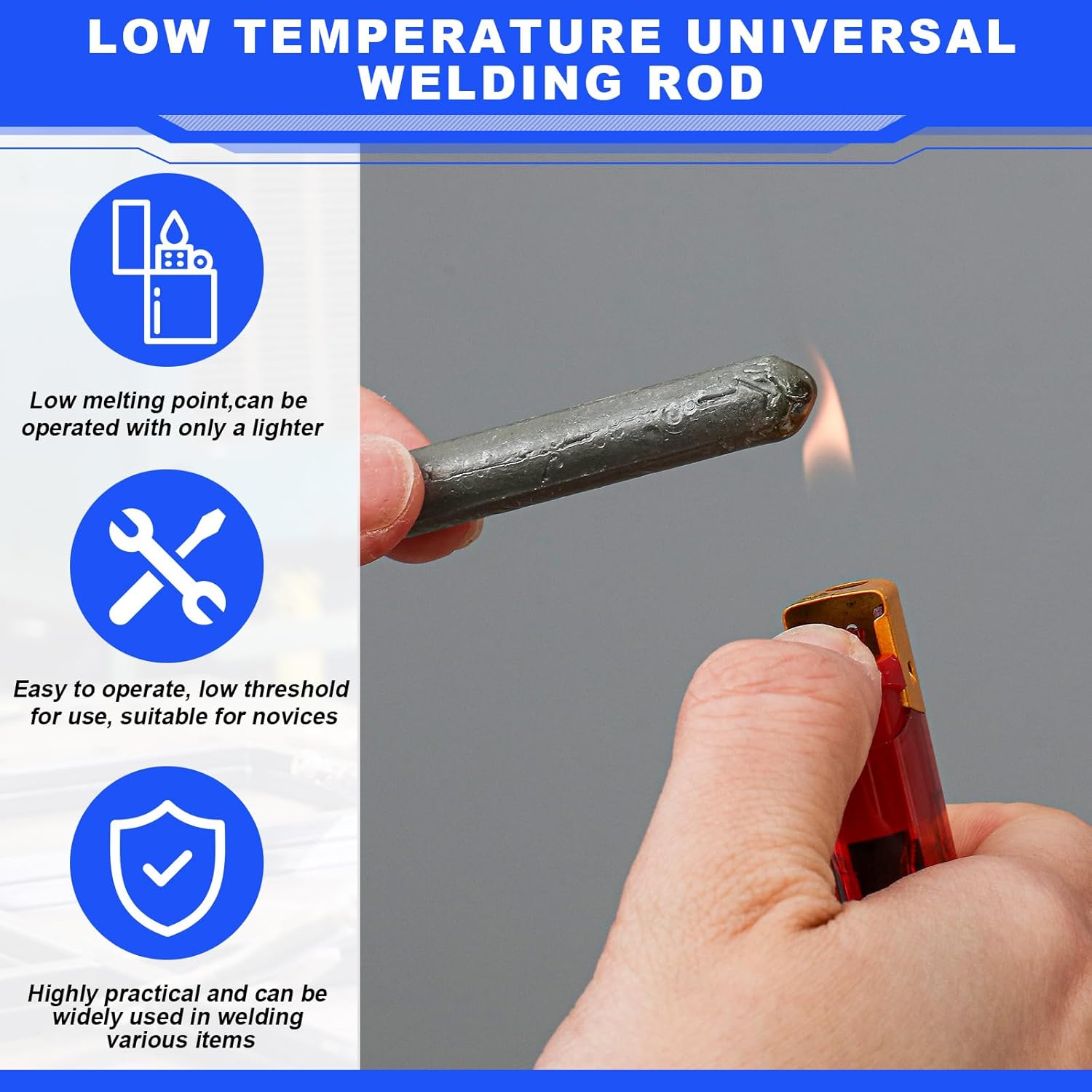 Low Temperature Universal Welding Rods (Stainless Steel, Iron & Aluminum Fix)