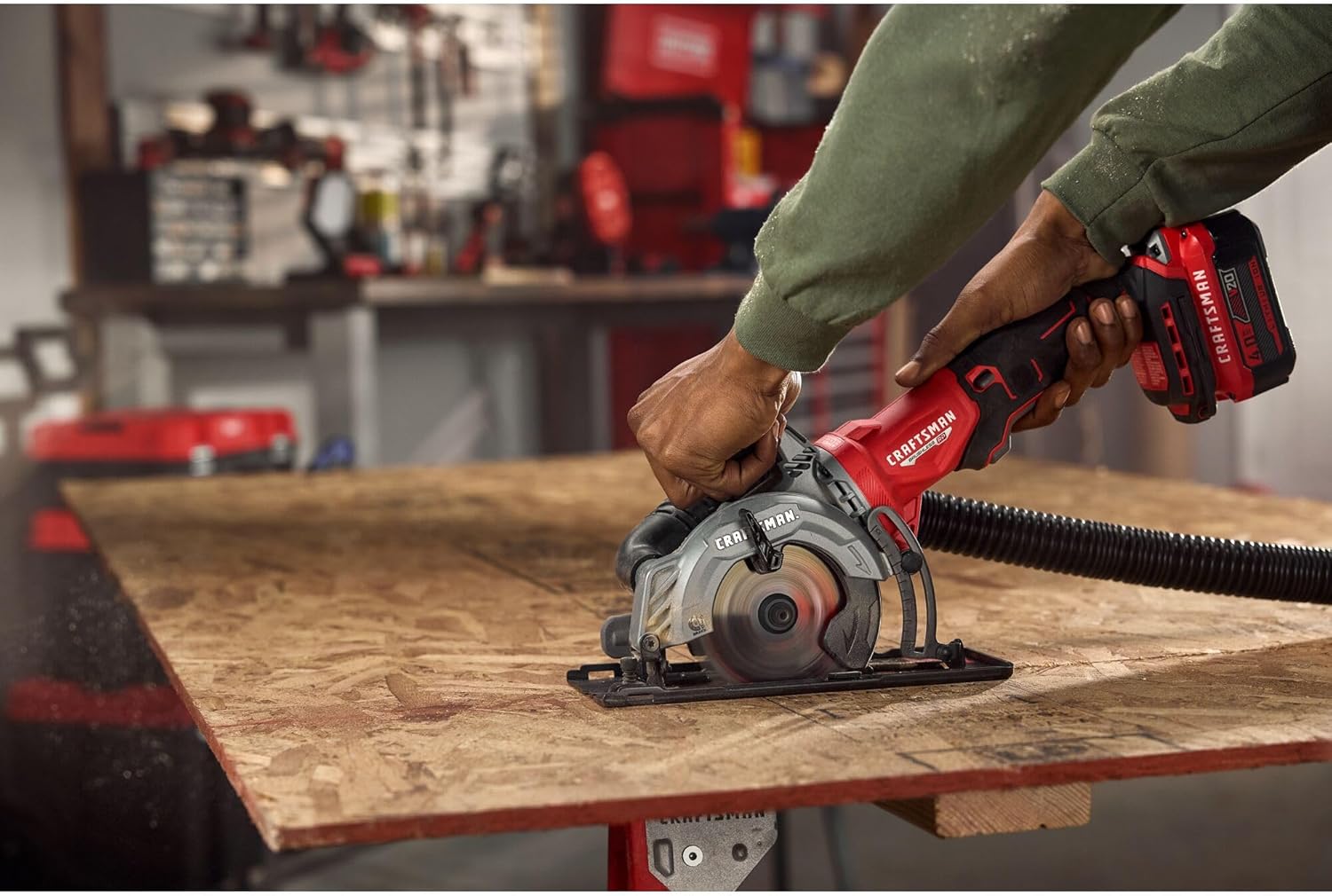 V20 4.5-inch Cordless Circular Saw, with Two Batteries
