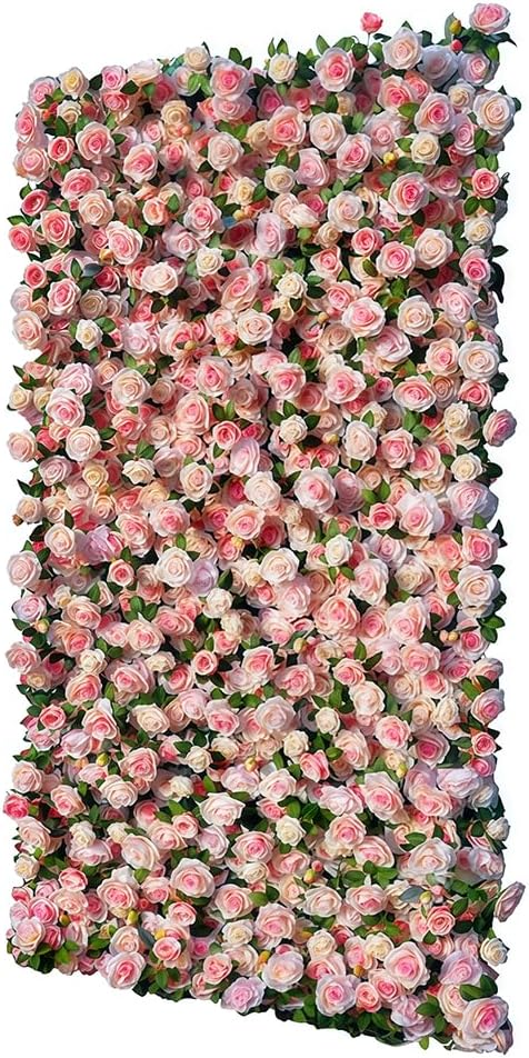 4x8 Ft Artificial Flower Wall Panels – 5D Silk Backdrop for Weddings, Baby & Bridal Showers, Photo Booth Decor