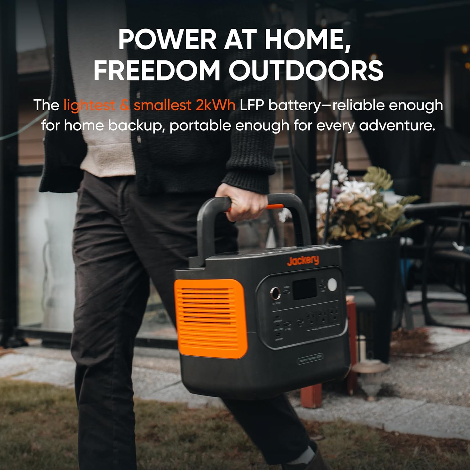 2000 v2 Portable Power Station with 2x200W Solar Panels, 2042Wh LiFePo4 Battery, 2200W Solar Generator, 20ms UPS, USB-C PD 100W Fast Charging for Power Outages, Emergencies, Camping