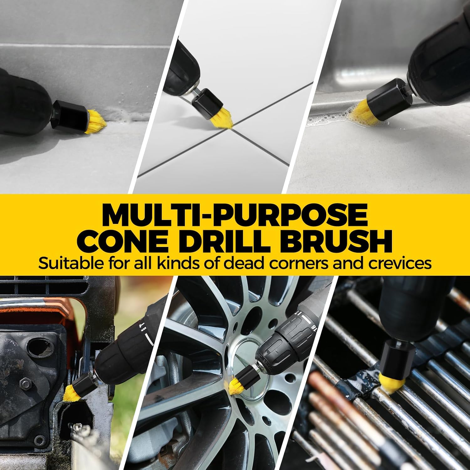 30Pack Drill Brush Attachments Set,Scrub Pads & Sponge, Power Scrubber Brush