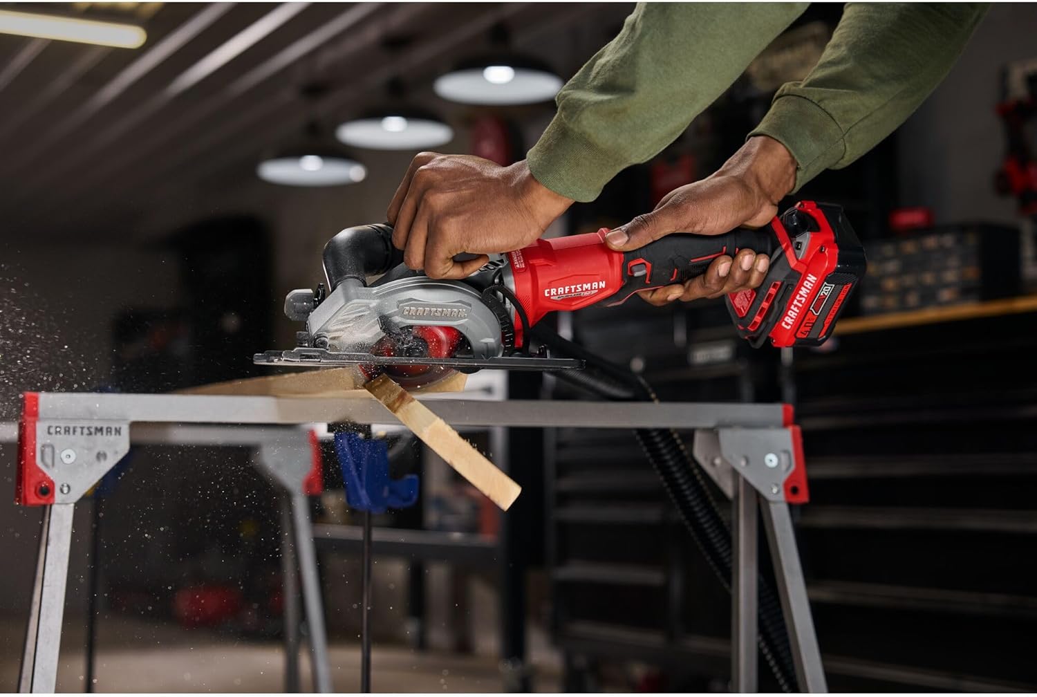 V20 4.5-inch Cordless Circular Saw, with Two Batteries