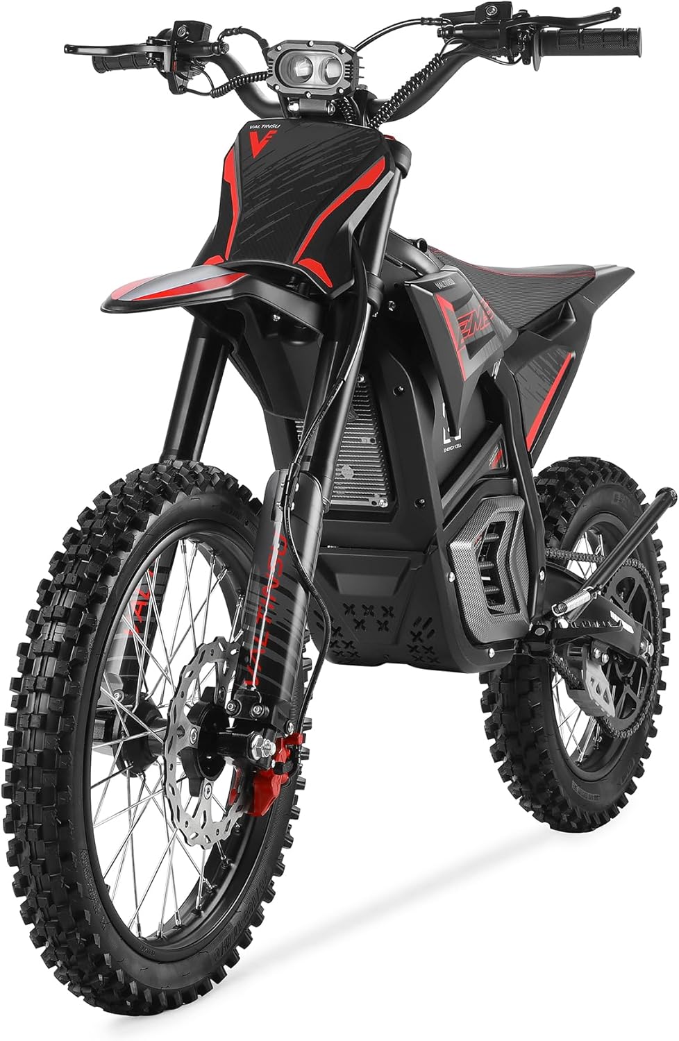 Electric Dirt Bike for Adults Teens, 3840W Peak Electric Motorcycle 40MPH 53Miles Long Range, 48V 23.4Ah Battery Ebike,Hydraulic Brakes Mountain Off-Road Fit Age 12+