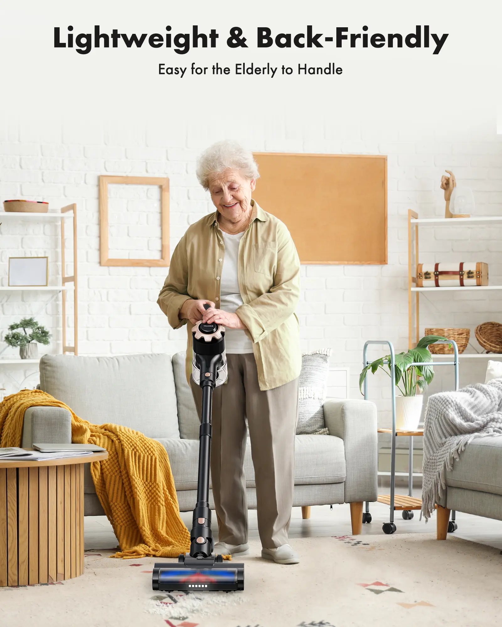 【 2026 newly upgraded】cordless vacuum features an 8-in-1 lightweight design with up to 45 minutes of runtime and 33Kpa of powerful suction. This rechargeable cordless vacuum is ideal for carpets, tiles, pet hair, and hardwood floors.