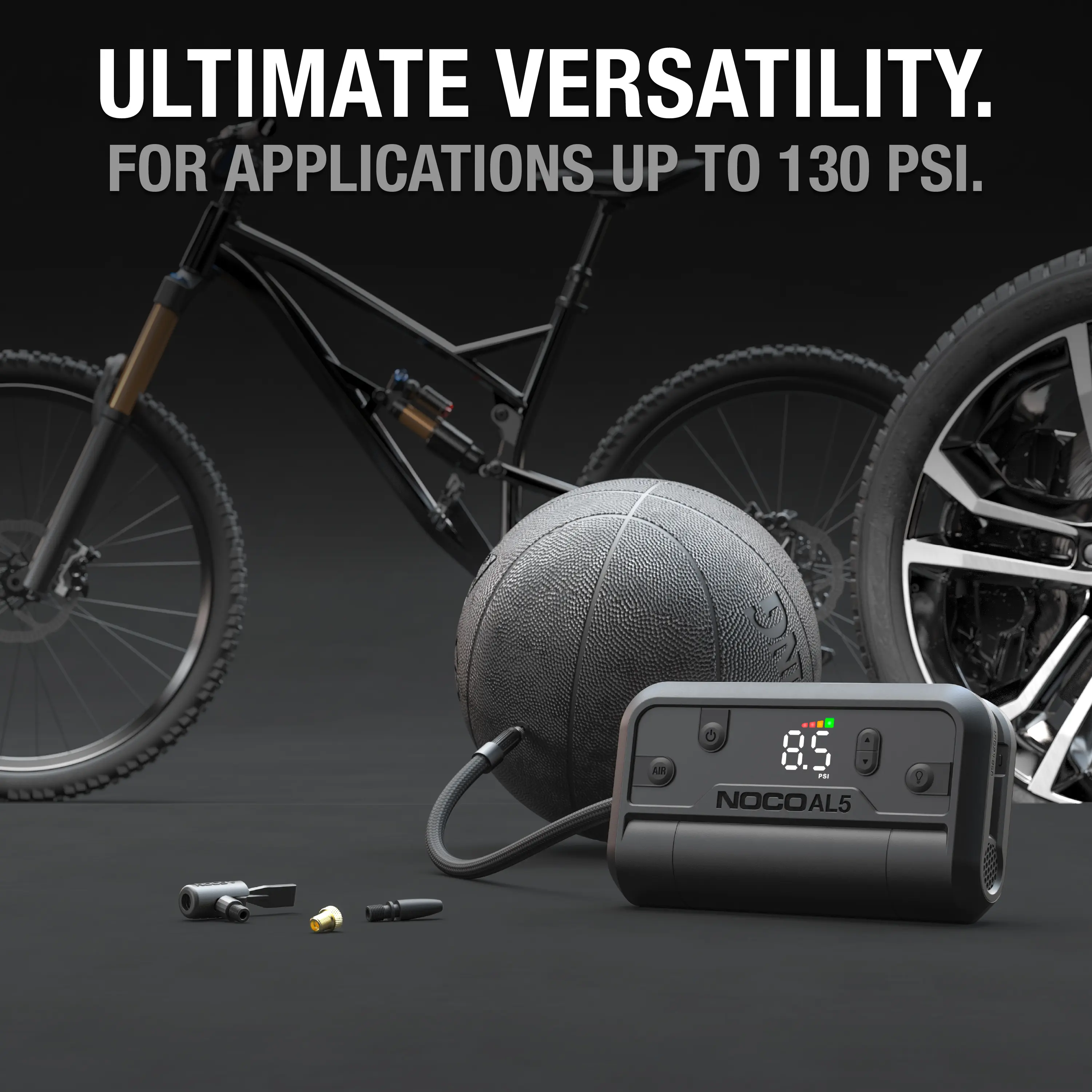 UltraFast Cordless Tire Inflator, Battery-Powered Air Compressor, 0–40 PSI in 7 Minutes