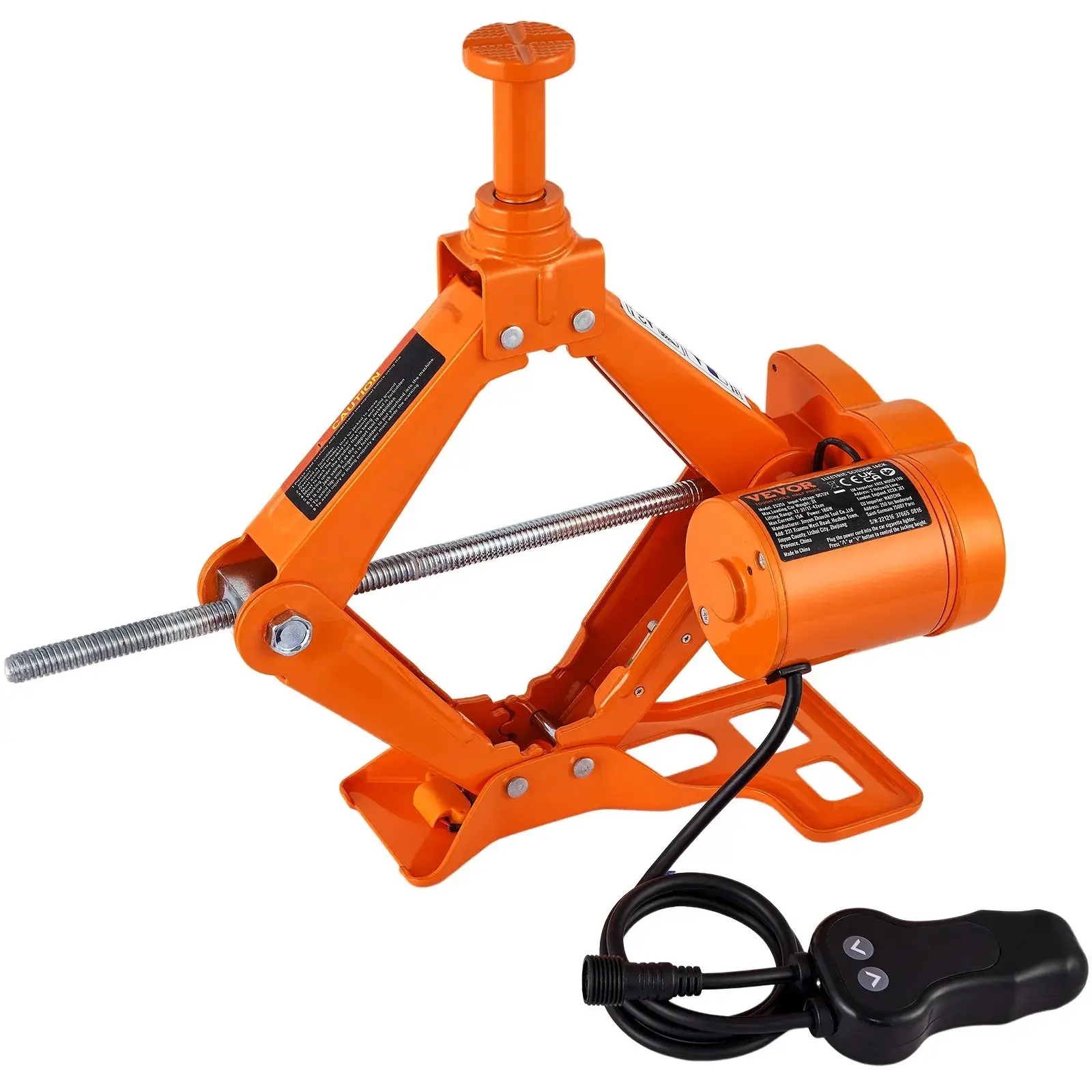 Electric Car Jack Set, Max 5 Ton/11023 LBS Hydraulic Jack/Scissor Jack with Electric Impact Wrench, Built-in Inflatable Pump and LED Light