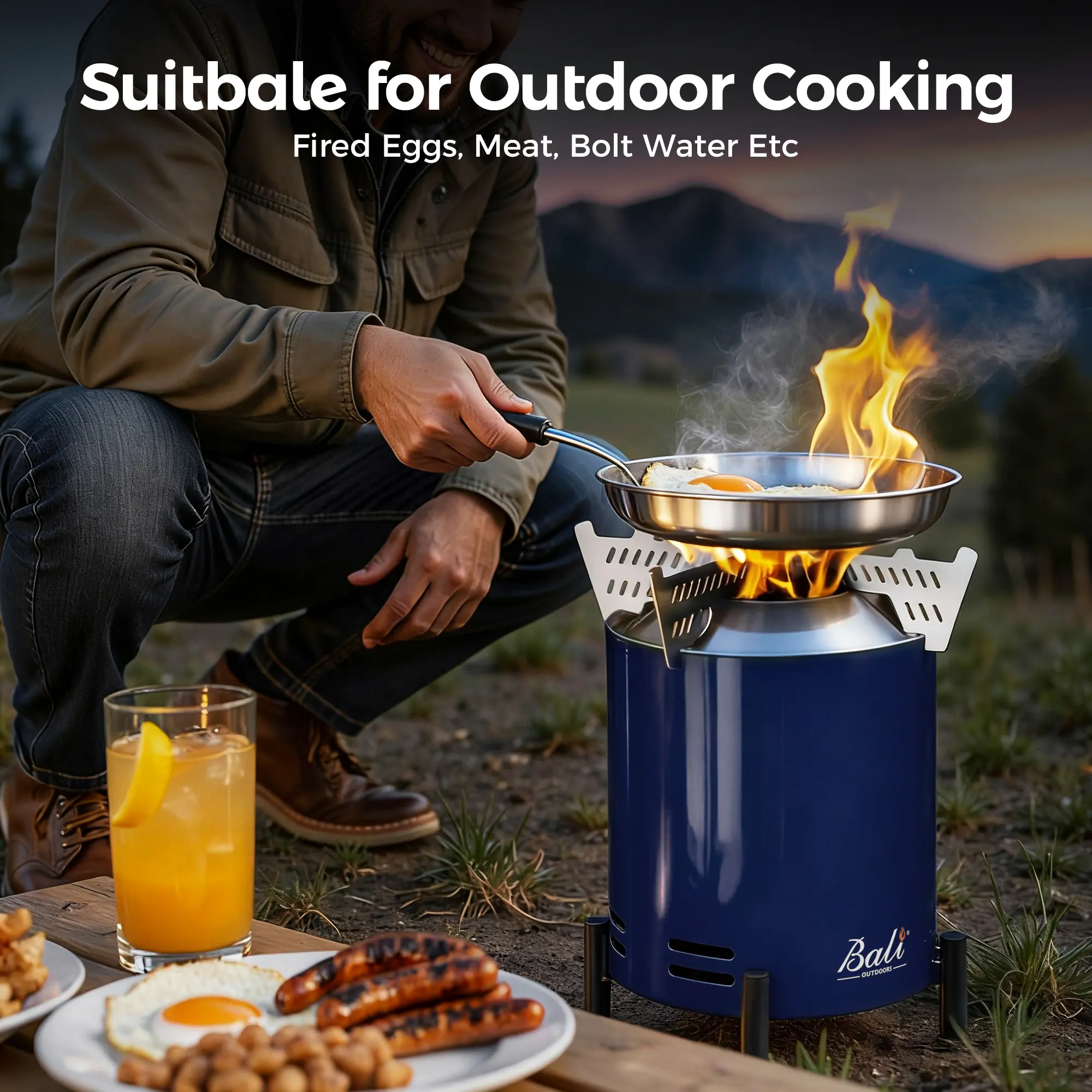 6.5 inch Pellet Tabletop Fire Pit Round, Stainless Steel Table Top Firepit Small, Outdoor Smokeless Firepit Portable, Burning Firepit