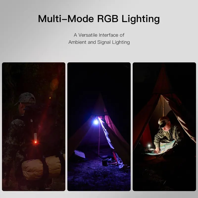 LK 2-in-1 EDC Gear, M390 Blade + USB-C Rechargeable Flashlight