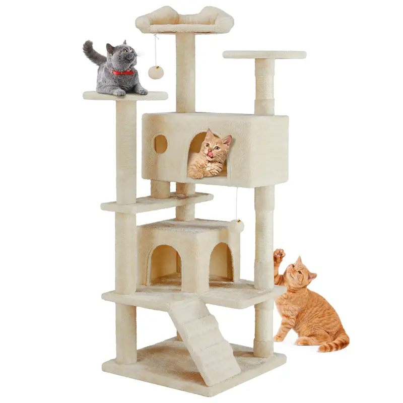 Cat Climbing Shelf, Post Cascading Cat Climbing Shelf