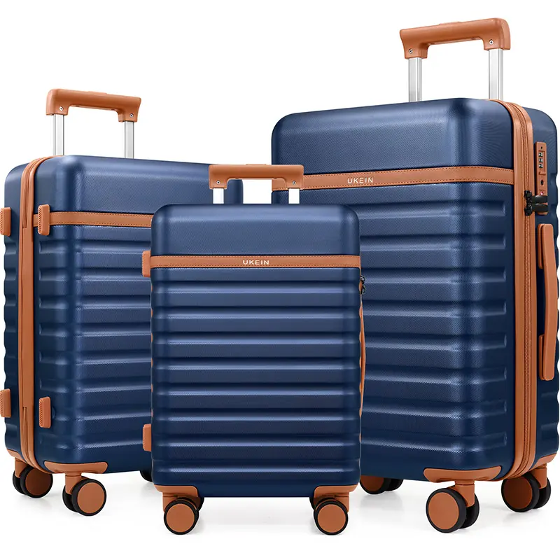 3-Piece Luggage Set 20"/24"/28" Hardside Suitcases with Double Spinner Wheels TSA Lock Lightweight Durable Travel Luggage Set #Summervibes
