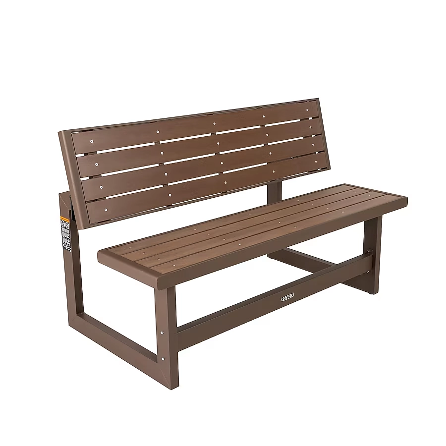 Convertible outdoor bench, perfect for gardens, patios, or porches