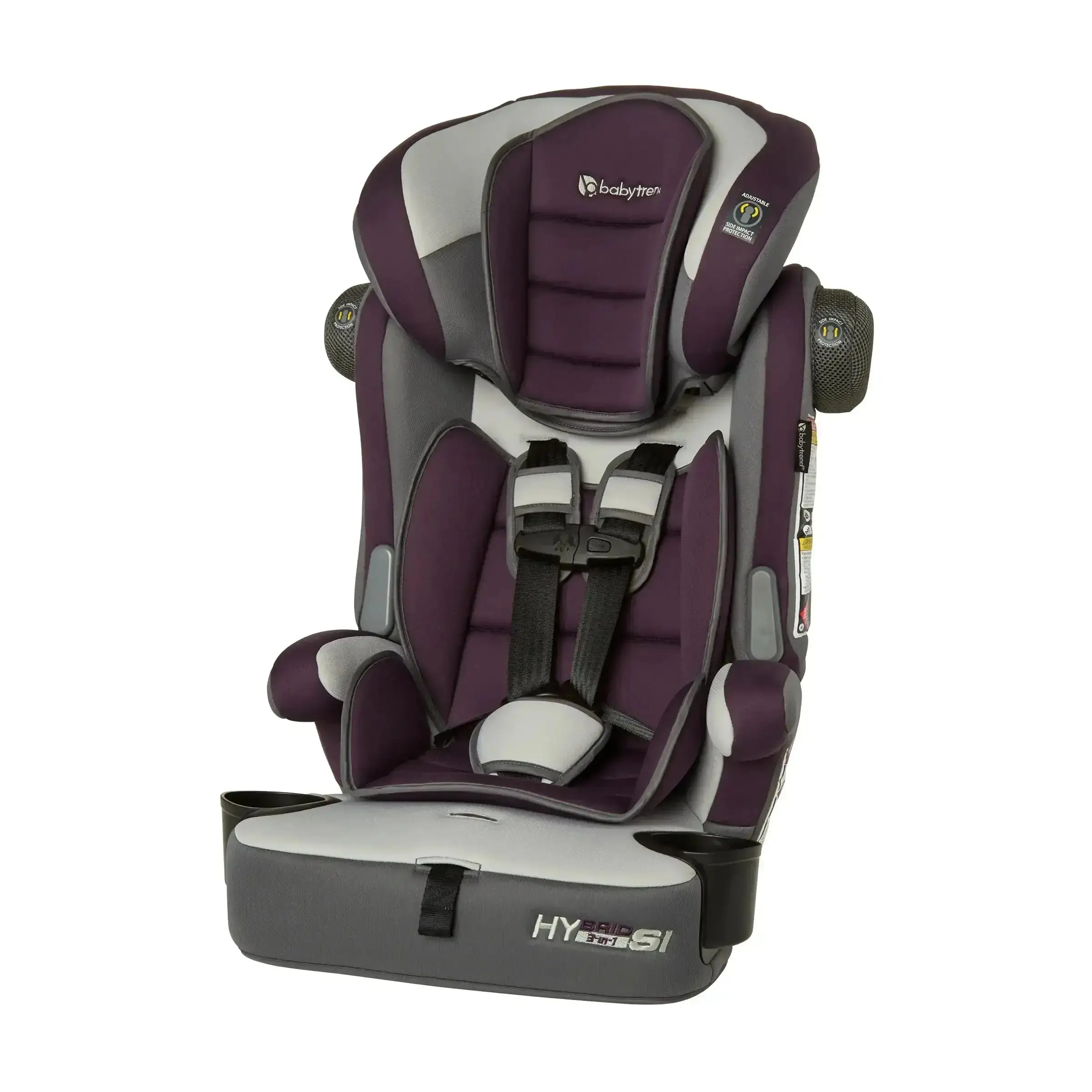 3-in-1 Booster Car Seat with Side Impact Protection & Reversible Inserts Forward Facing Cup Holders