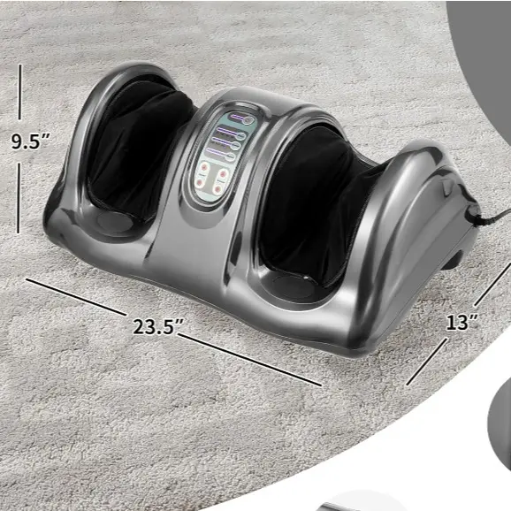 Foot Massager Machine, Deep Kneading Rolling Massage for Feet, Leg Calf Ankle, Electric Massager w/Remote, 4 Massage Modes, Burgundy, Christmas Festival Gift Black Friday Cyber Monday