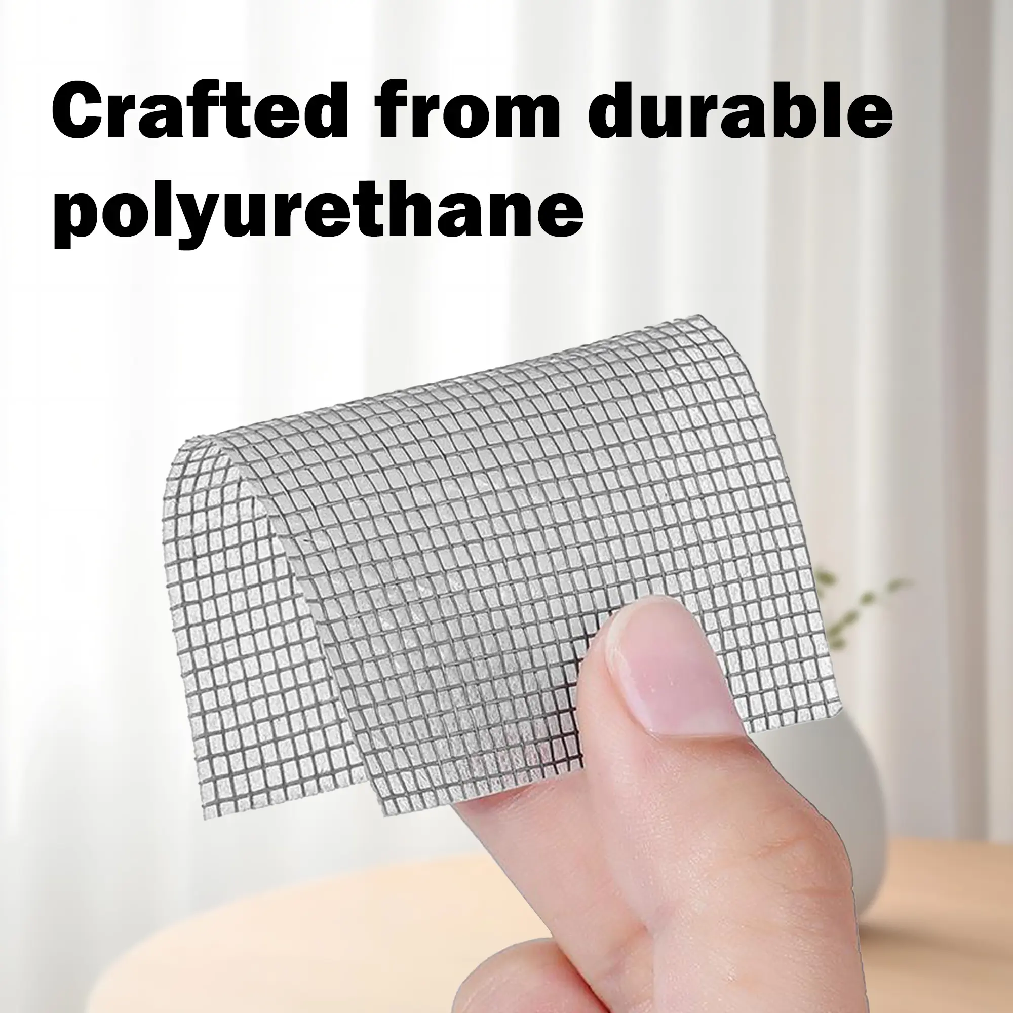 Super Adhesive Screen Repair Tape, Extended Window Screen Repair Tape, Fiberglass Screen Repair Tool for Mesh Doors and Windows, Grey