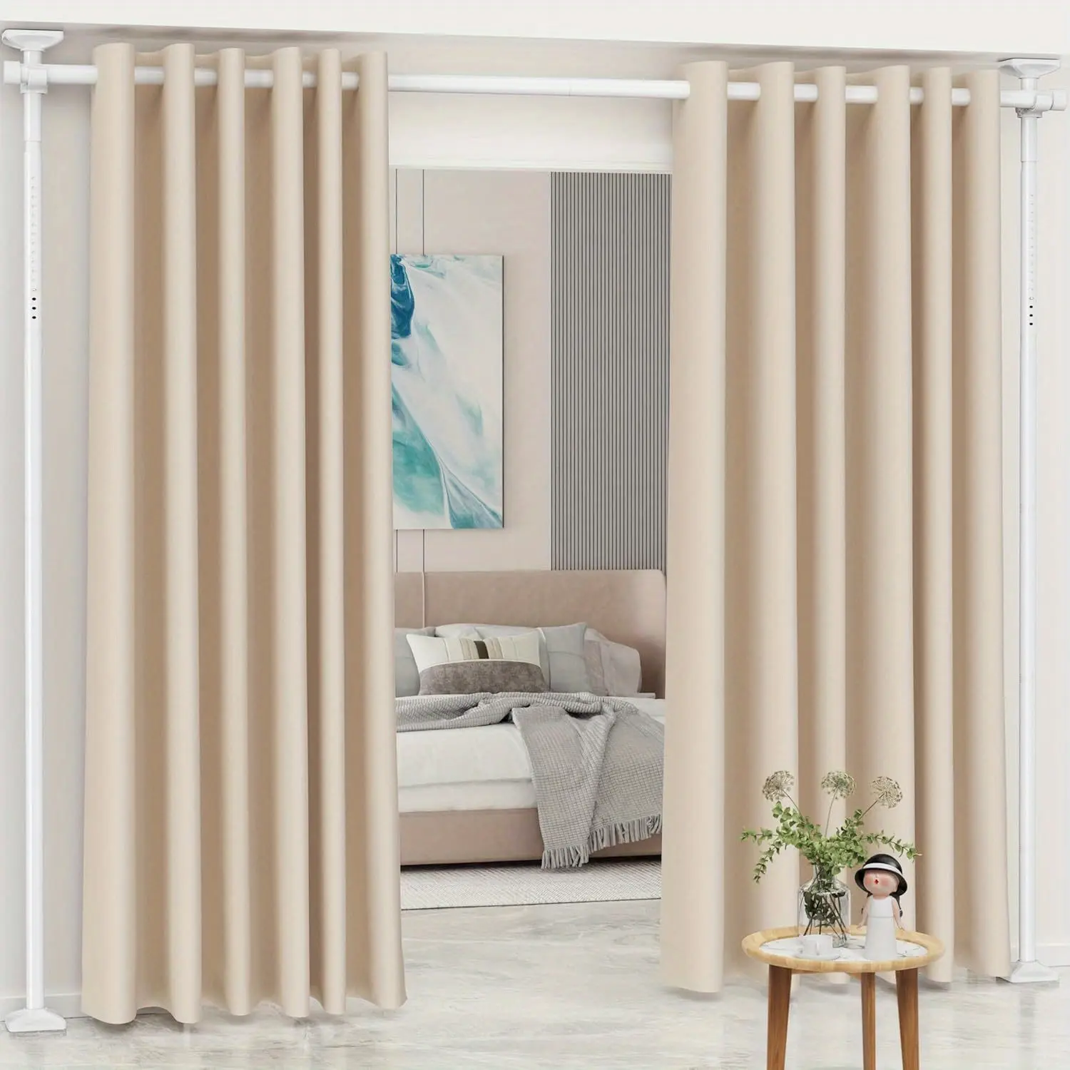 Adjustable Bedroom Partition Rod