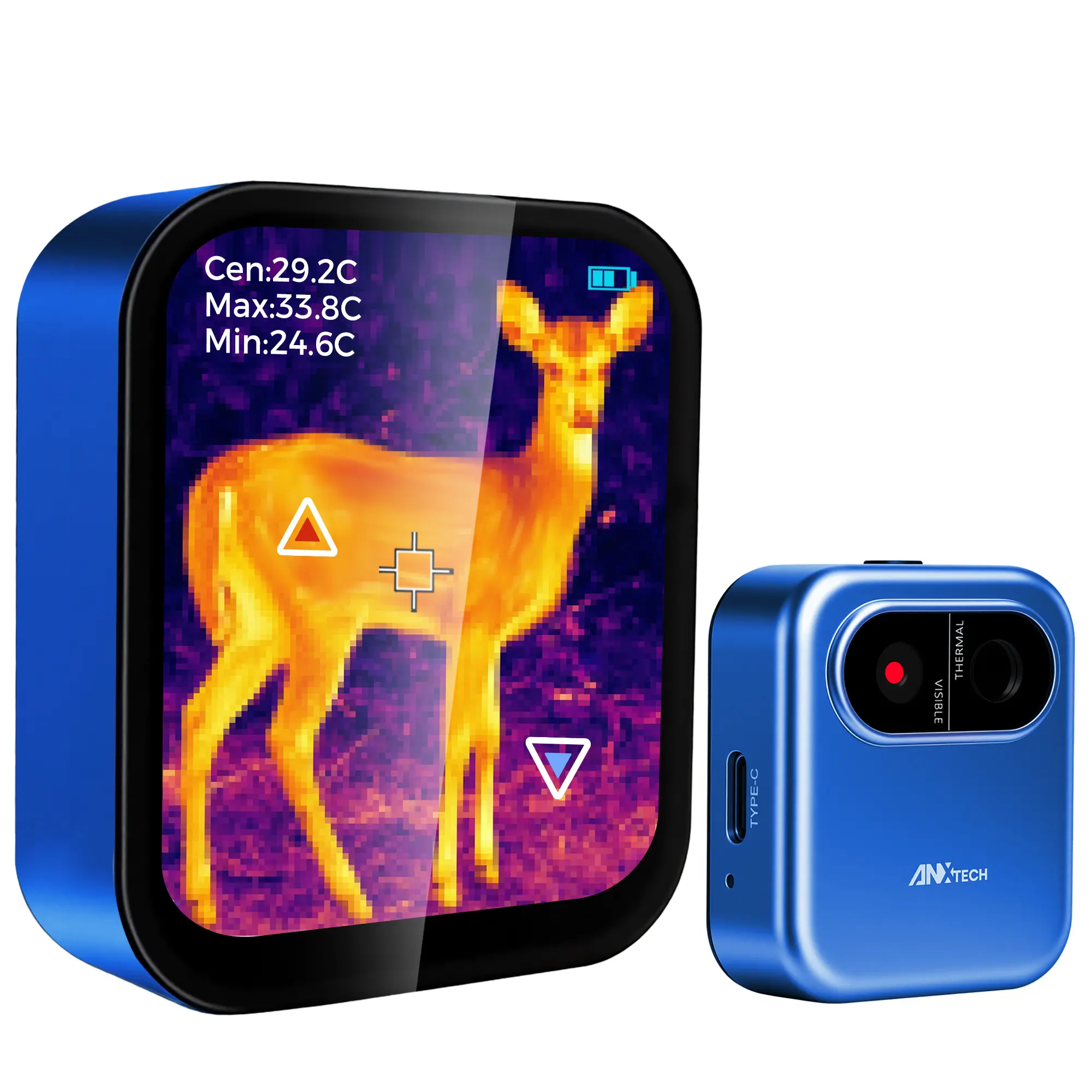 Mini Thermal Camera with Touchscreen, No App Required Small Infrared Imager for Home Inspection, 80×60 IR Resolution Infrared Camera for Detect Hidden Camera, Water Leak Detection