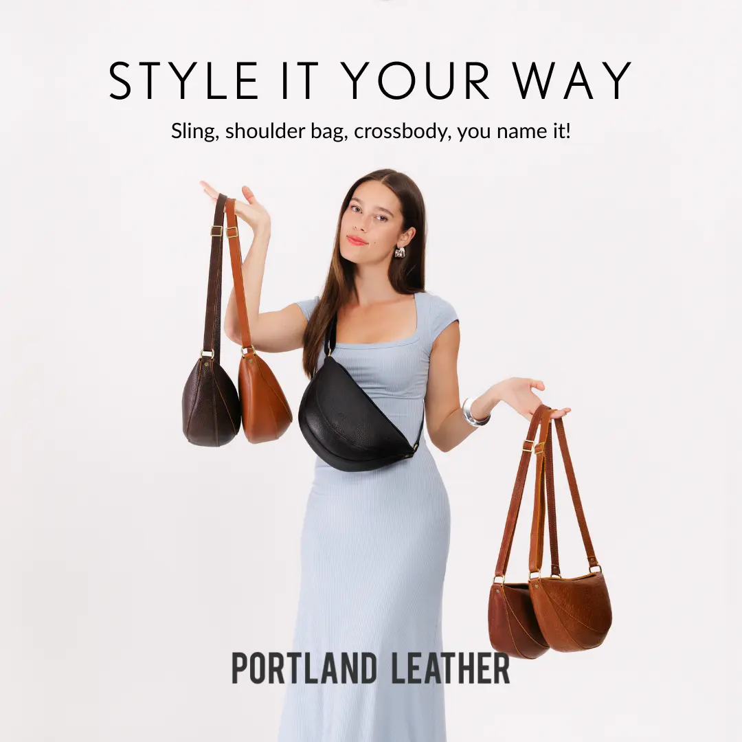 Sling Bag – Premium Leather Crossbody Shoulder Bag for Travel & Everyday Carry – Adjustable Strap, Magnetic Closure