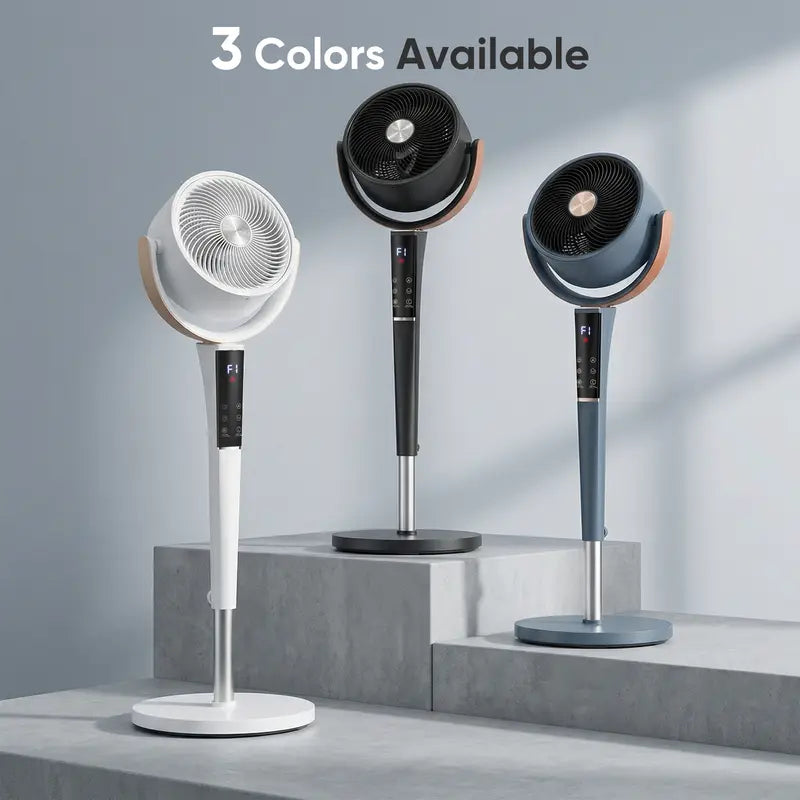 Bedroom Fan | 15 Speed Settings | 120° Oscillation | LED Light | DC Motor | Buy 2 for Popular Choice, Buy 3 for the Best Deal
