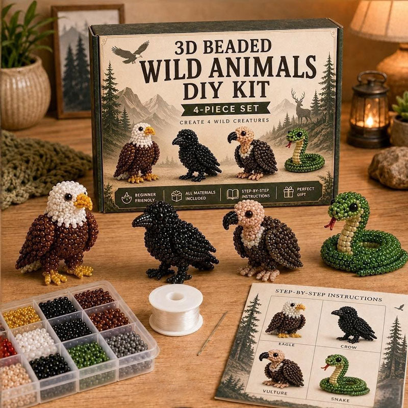Tiny 3D Beaded Animal DIY Kit