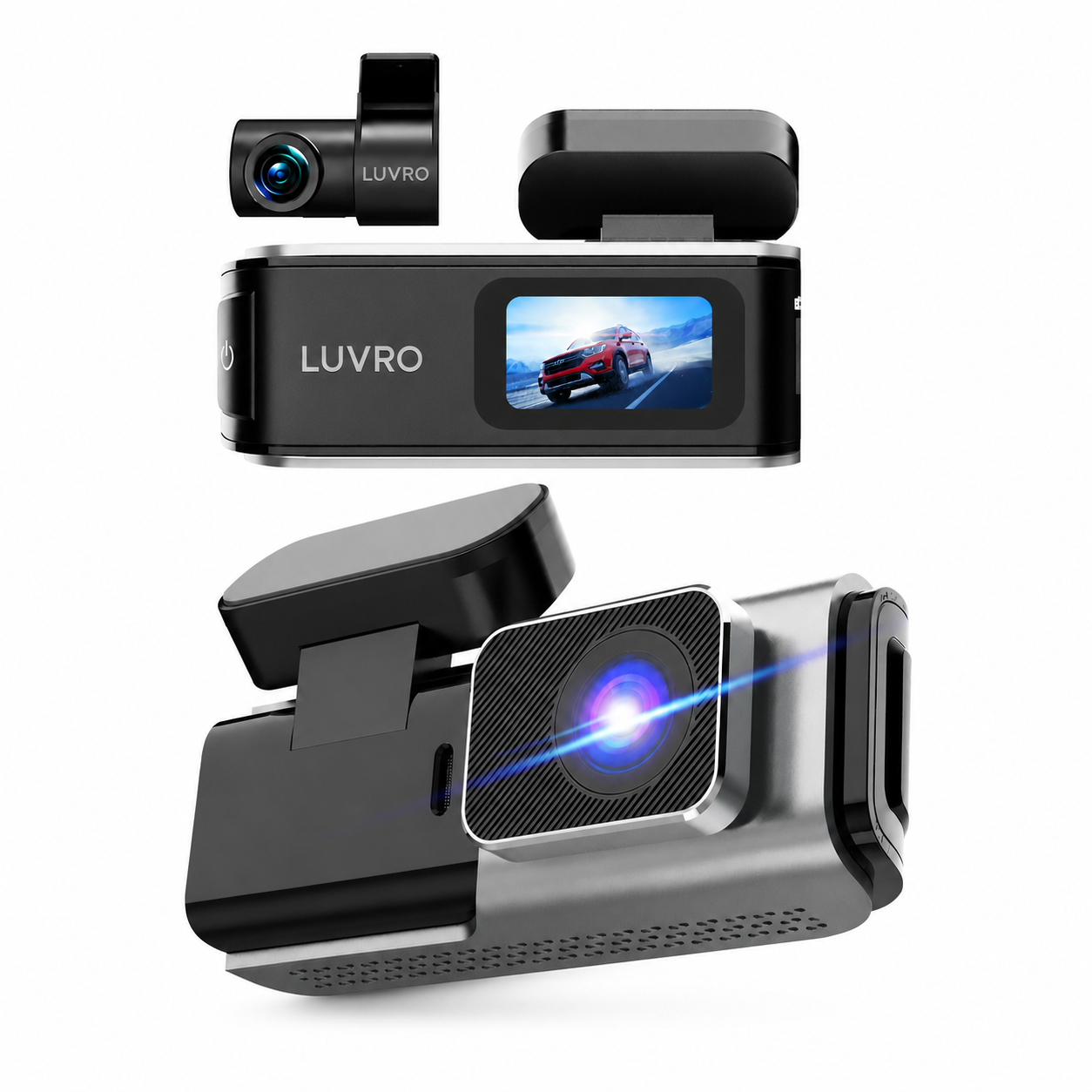 4K dash cam with WiFi and rear camera