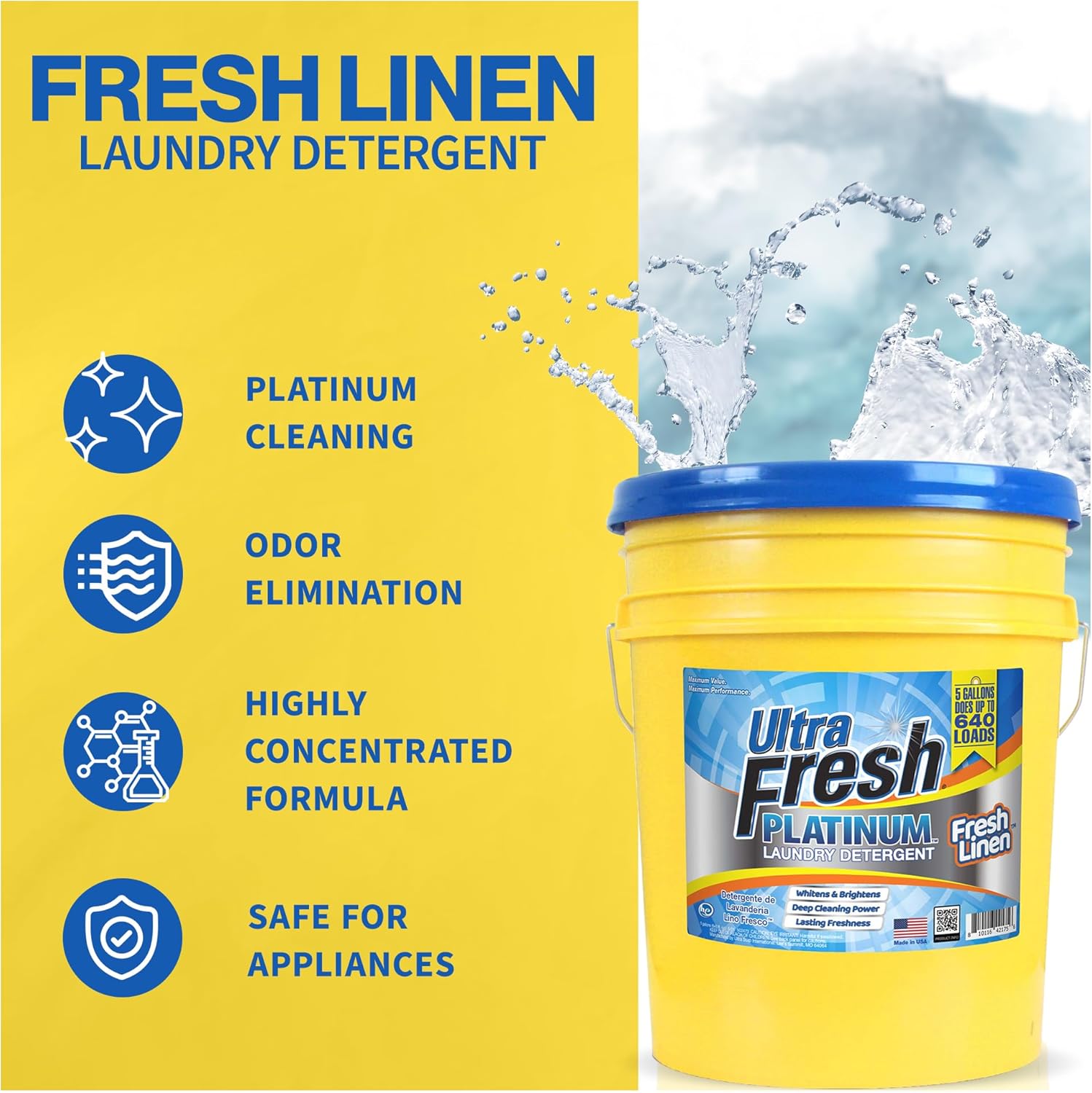 5 Gal, Up to 640 Loads Laundry Detergent