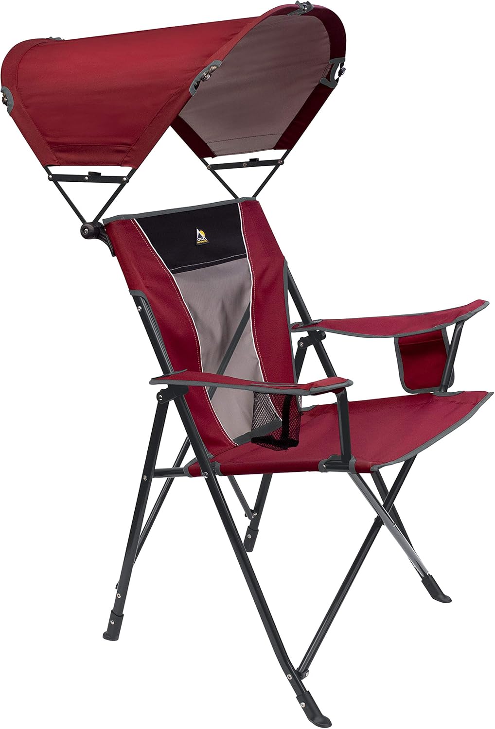 Comfort Pro Rocker Camping Chair | Portable Folding Rocking Chair with Durable Armrests & Drink Holder — Floral