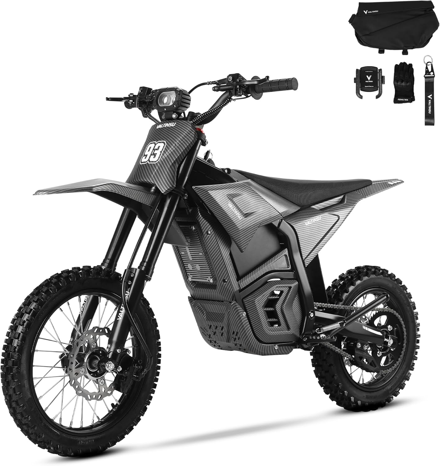 Electric Dirt Bike for Adults Teens, 3840W Peak Electric Motorcycle 40MPH 53Miles Long Range, 48V 23.4Ah Battery Ebike,Hydraulic Brakes Mountain Off-Road Fit Age 12+