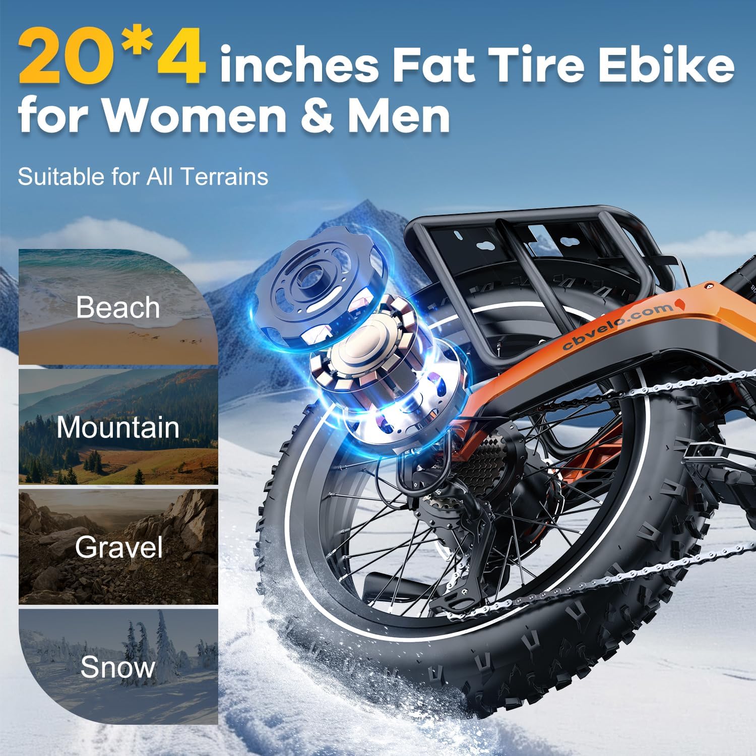 EK6 Adult Folding Electric Bike, with a top speed of 35 mph and a range of 100 miles (Buy now and get two batteries free)