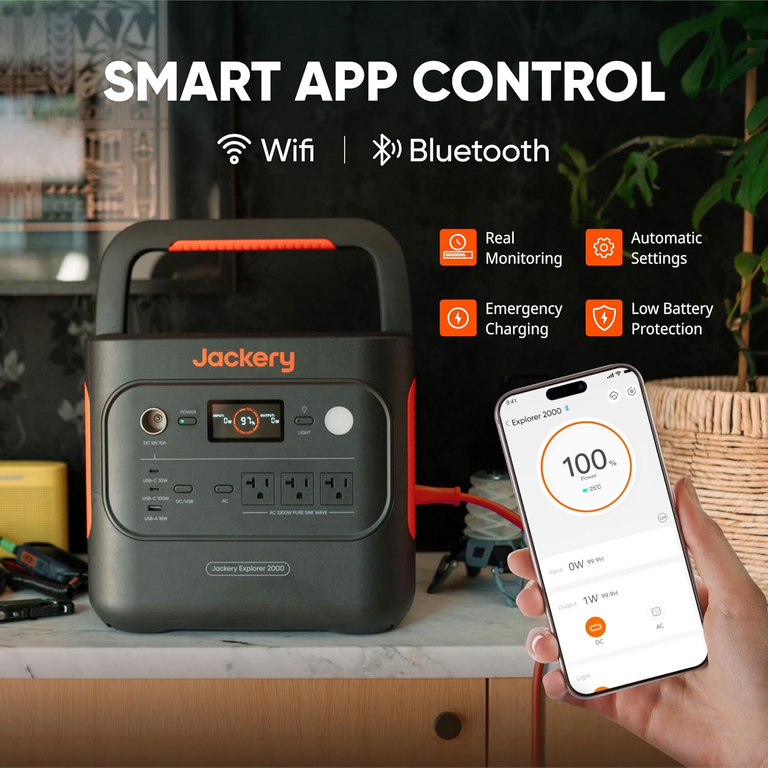 2000 v2 Portable Power Station with 2x200W Solar Panels, 2042Wh LiFePo4 Battery, 2200W Solar Generator, 20ms UPS, USB-C PD 100W Fast Charging for Power Outages, Emergencies, Camping