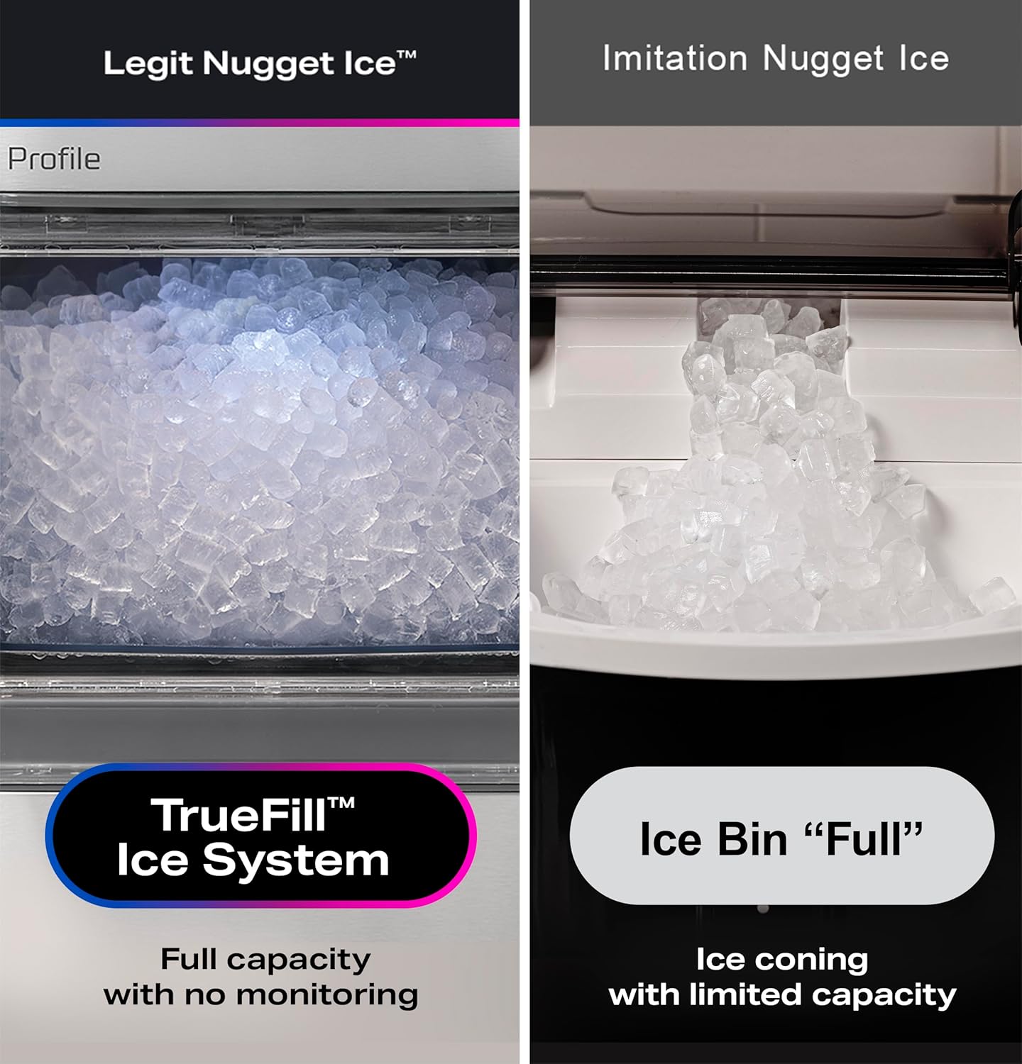 2.0 XL with 1 Gallon Tank, Chewable Crunchable Countertop Nugget Ice Maker, Scoop included, 38 lbs in 24 hours, Pellet Ice Machine with WiFi & Smart Connected, Stainless Steel