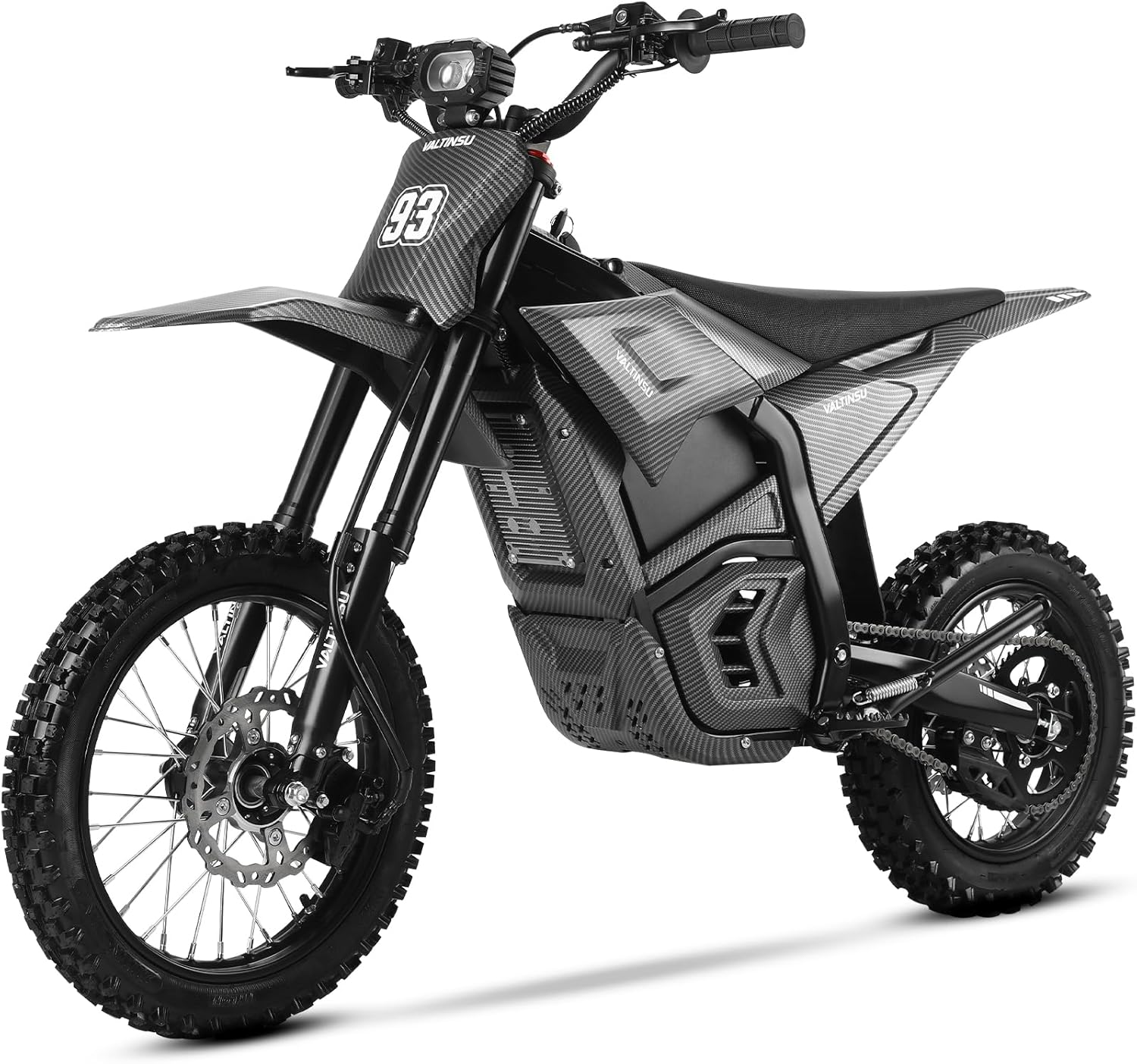 Electric Dirt Bike for Adults Teens, 3840W Peak Electric Motorcycle 40MPH 53Miles Long Range, 48V 23.4Ah Battery Ebike,Hydraulic Brakes Mountain Off-Road Fit Age 12+