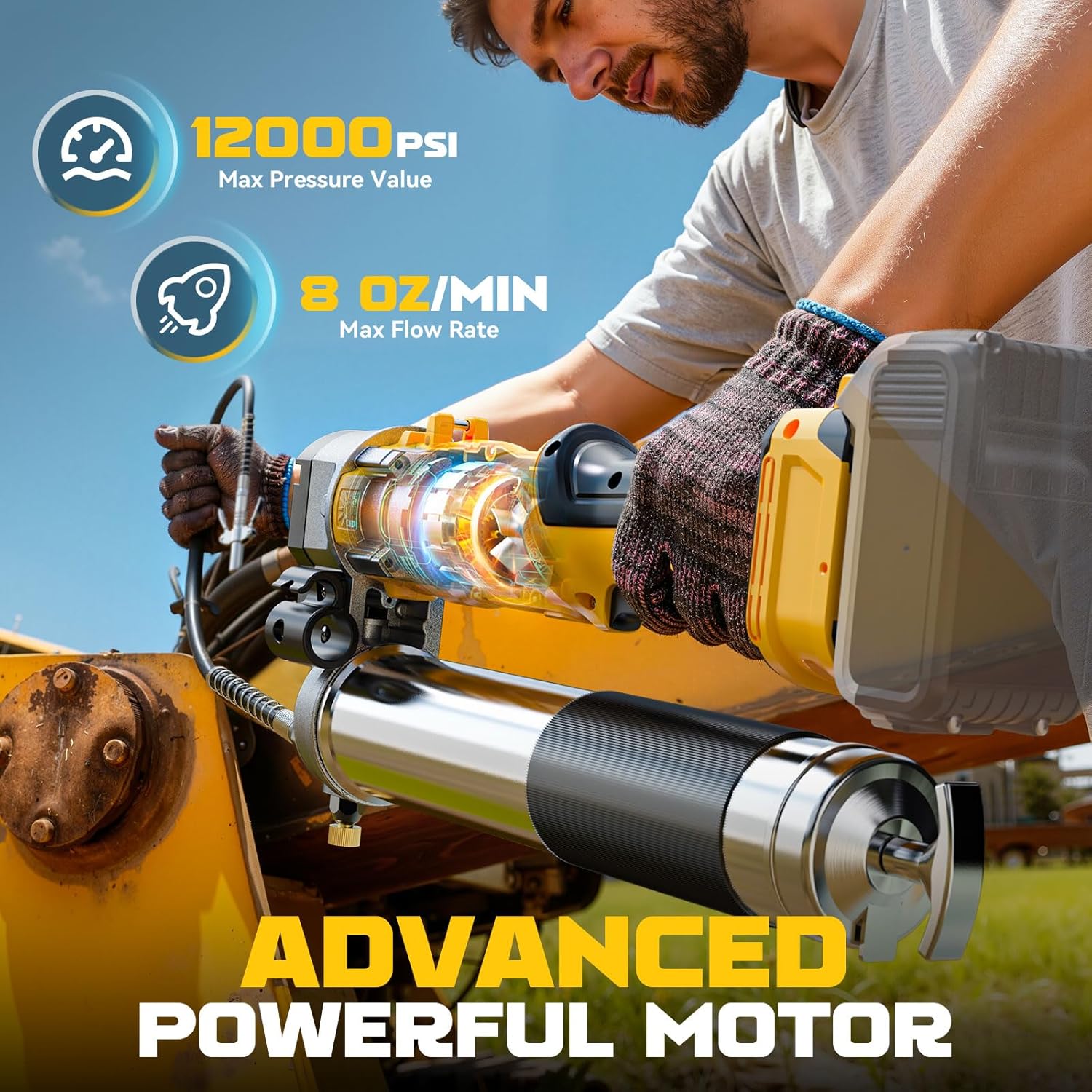 Pro 2-in-1 Cordless Grease Gun