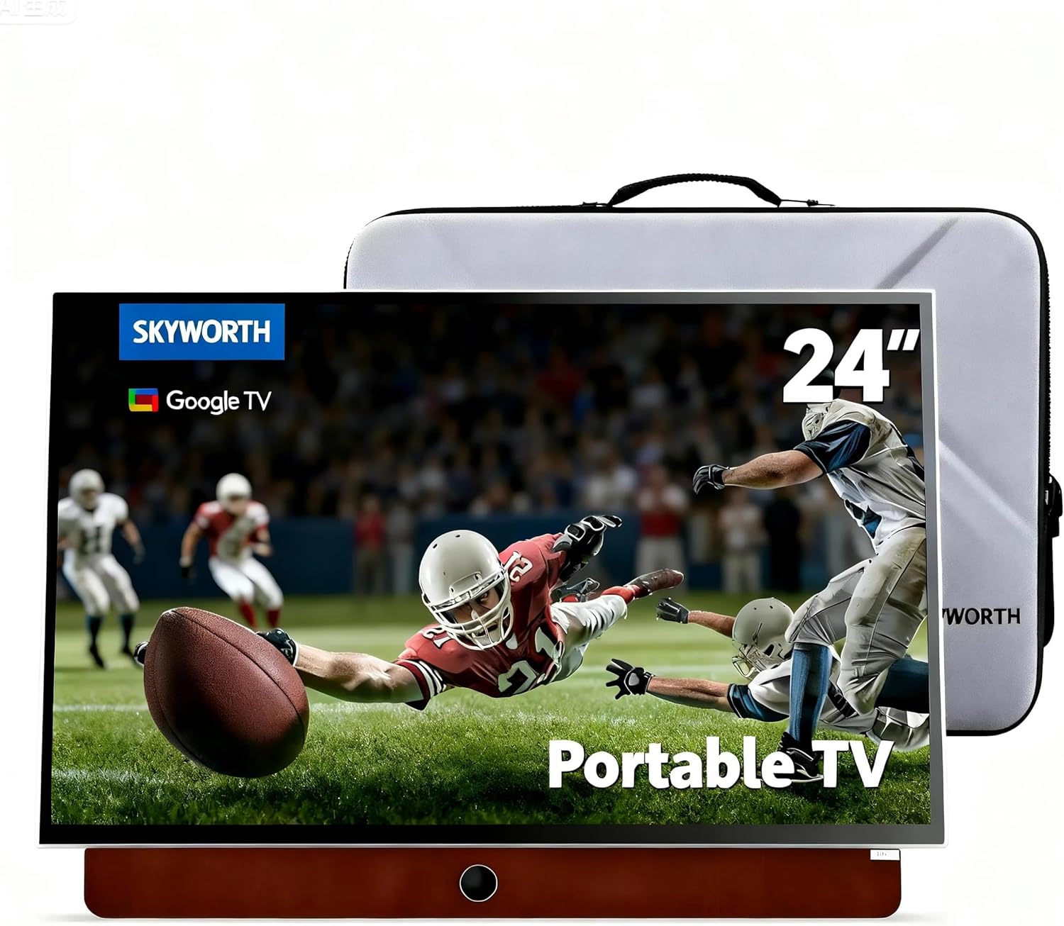 24-Inch Portable Smart TV with Protective Case