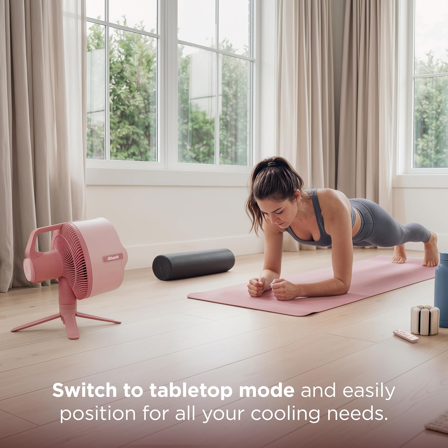 Mist Fan — Indoor & Outdoor, Integrated Misting, Pedestal to Tabletop, Corded or Cordless, Up to 24-Hr Battery, Oscillating