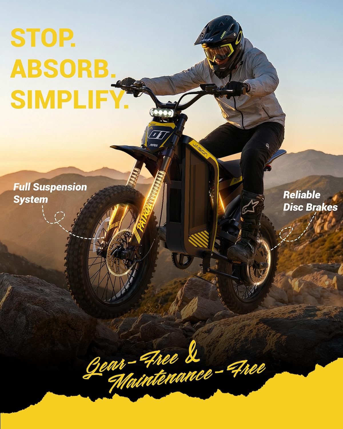 Electric Dirt Bike,4000W 40MPH E Bikes for Adults Electric