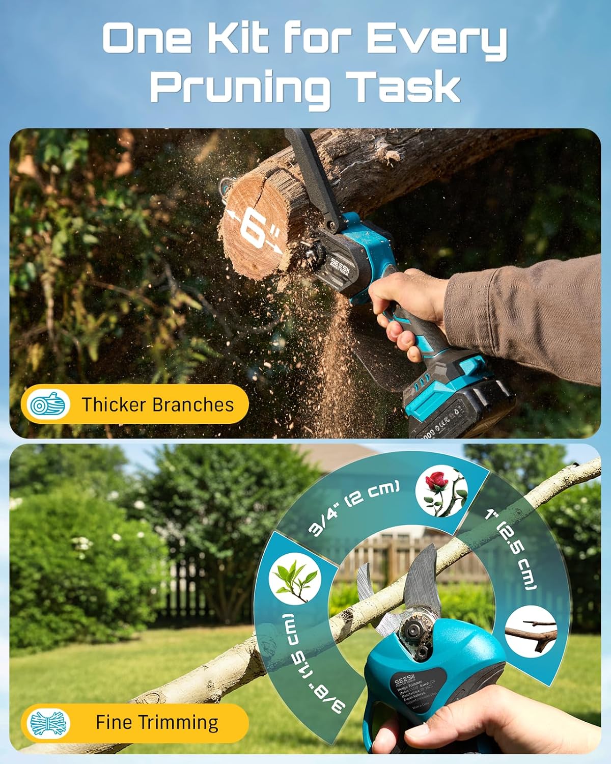 Flagship Brushless Mini Chainsaw Kit