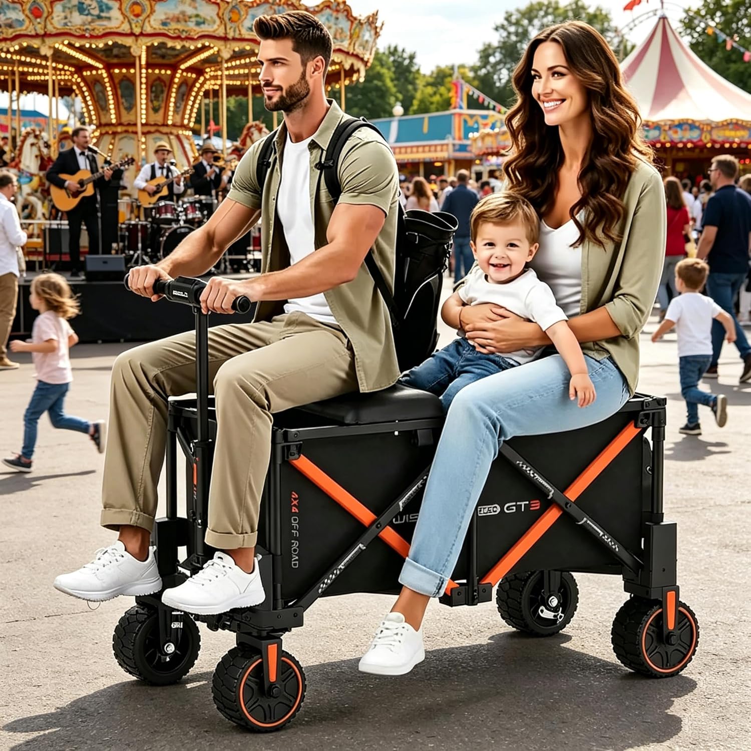GT3 4WD Off-Road Electric Wagon Cart