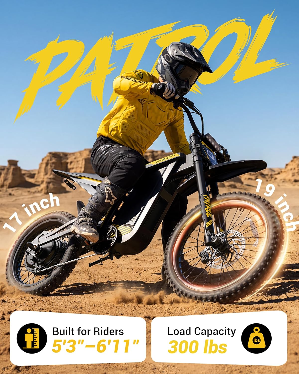 Electric Dirt Bike,4000W 40MPH E Bikes for Adults Electric