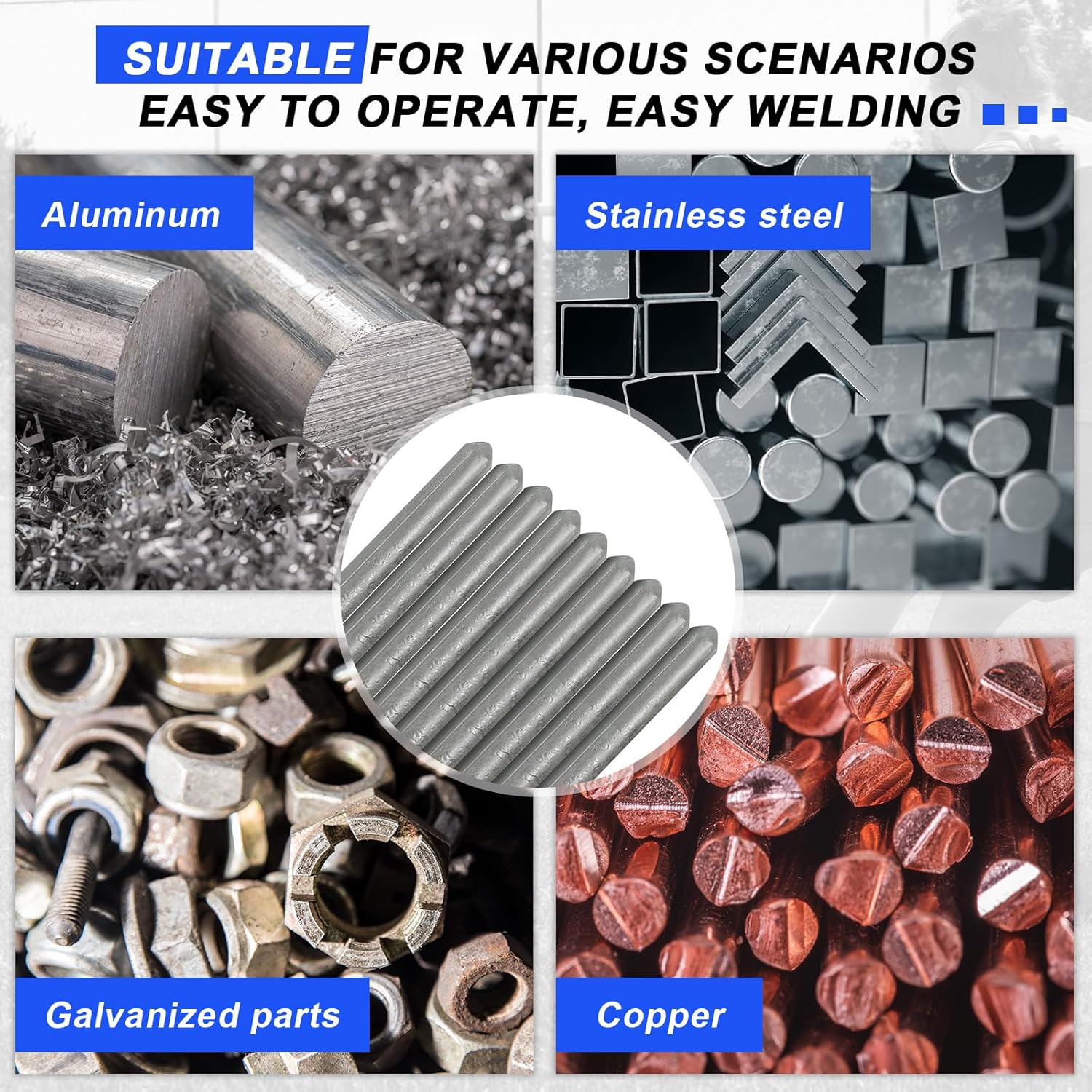 Low Temperature Universal Welding Rods (Stainless Steel, Iron & Aluminum Fix)