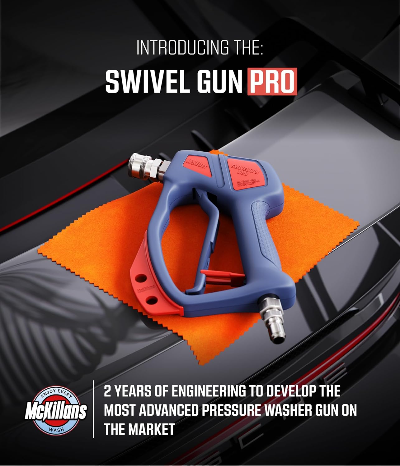 Pro 360° Swivel Short Pressure Washer Gun (Anti-Tangle)
