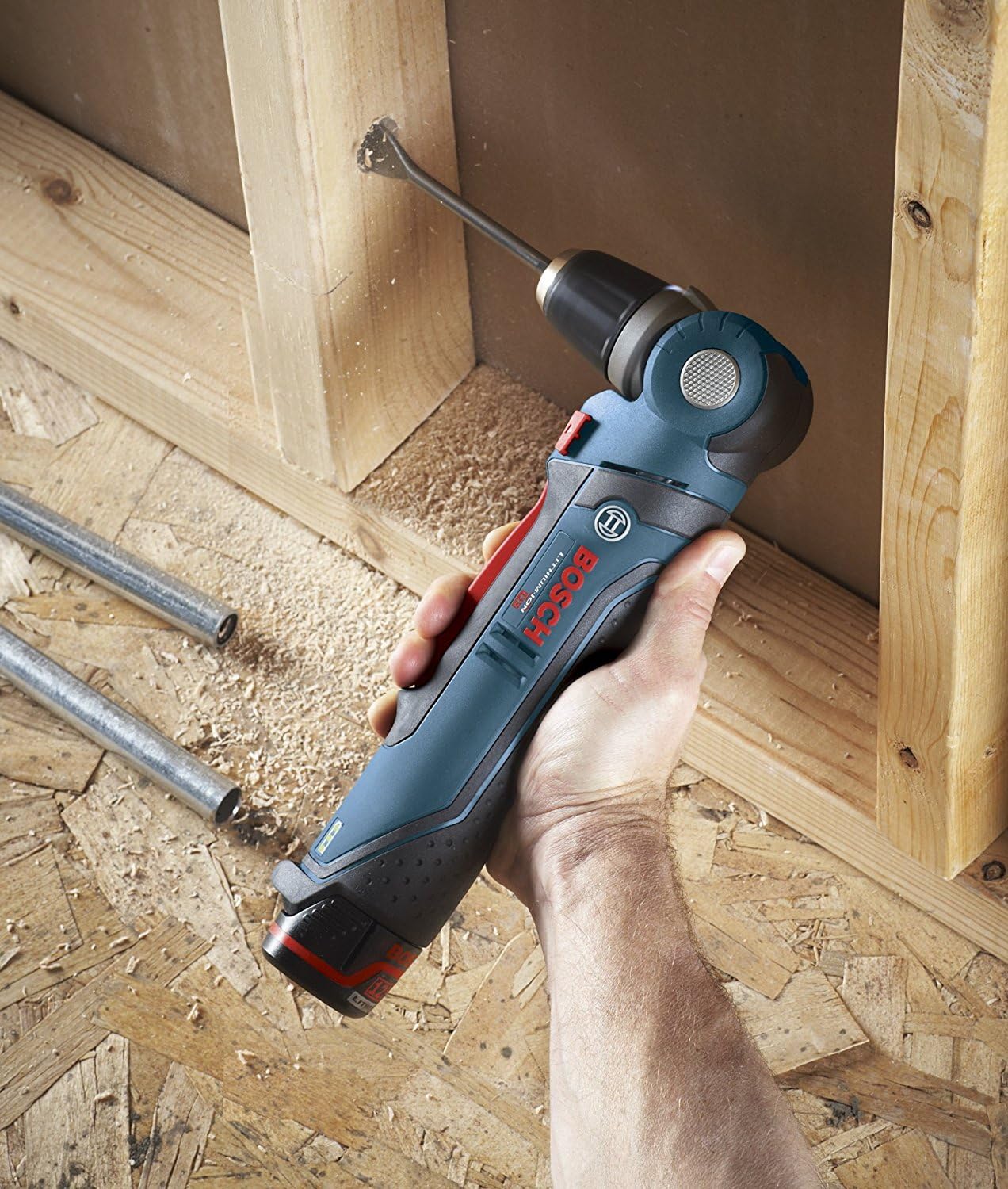 PS11-102 12V Max 3/8 In. Right Angle Drill/Driver Kit with 2.0Ah Lithium Ion Battery