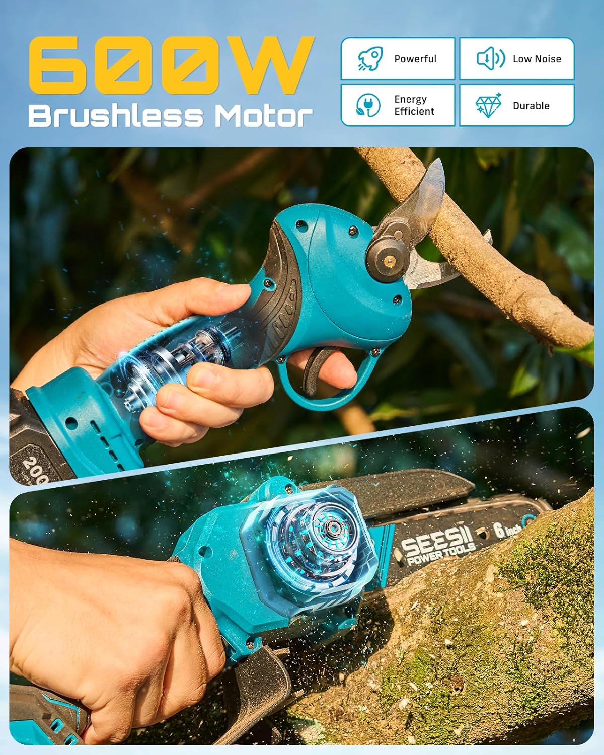 Flagship Brushless Mini Chainsaw Kit