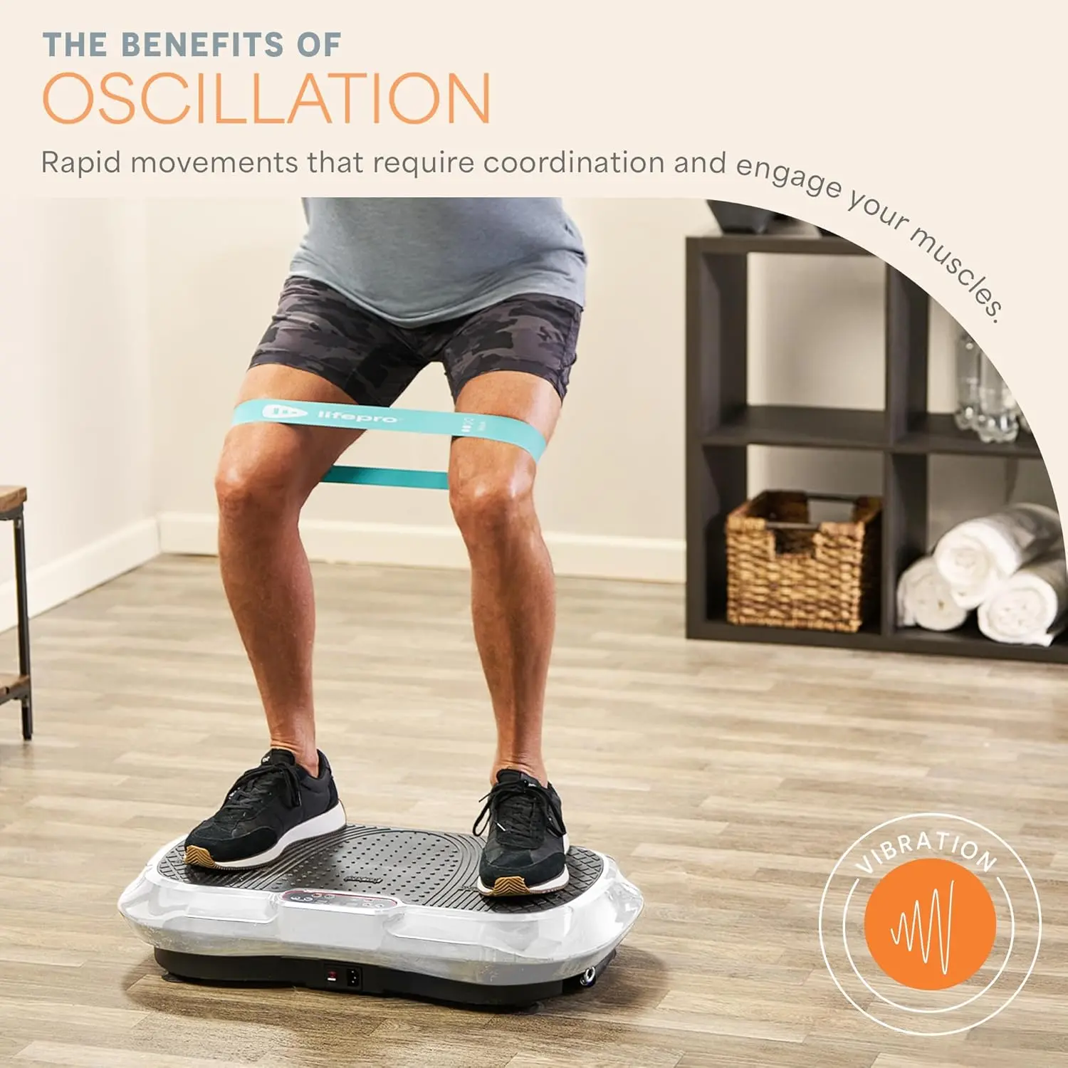 Whole Body Vibration Plate – Full-Body Workout & Recovery Machine, 330 lb Capacity, FSA/HSA Eligible