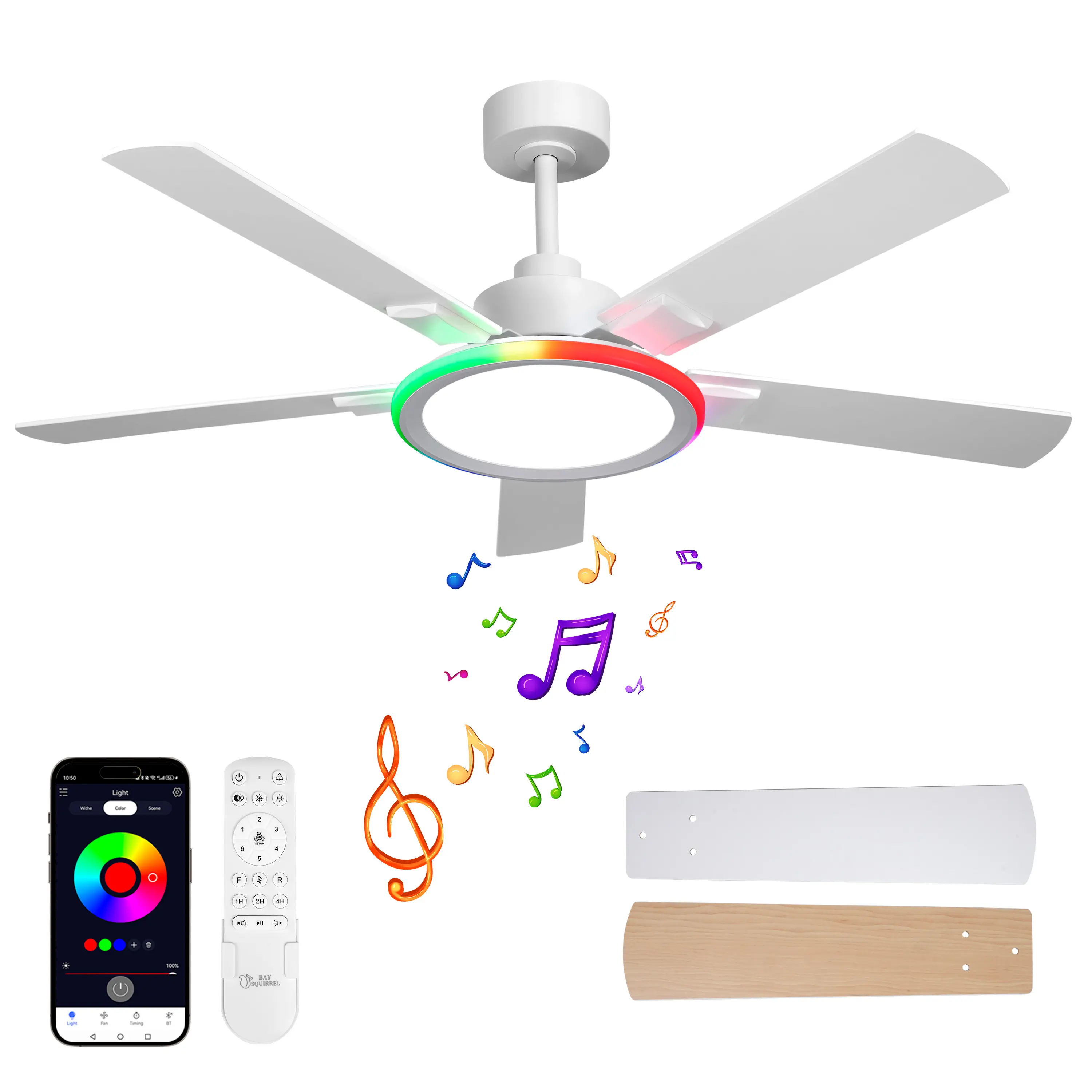 52" Ceiling Fan with Lights