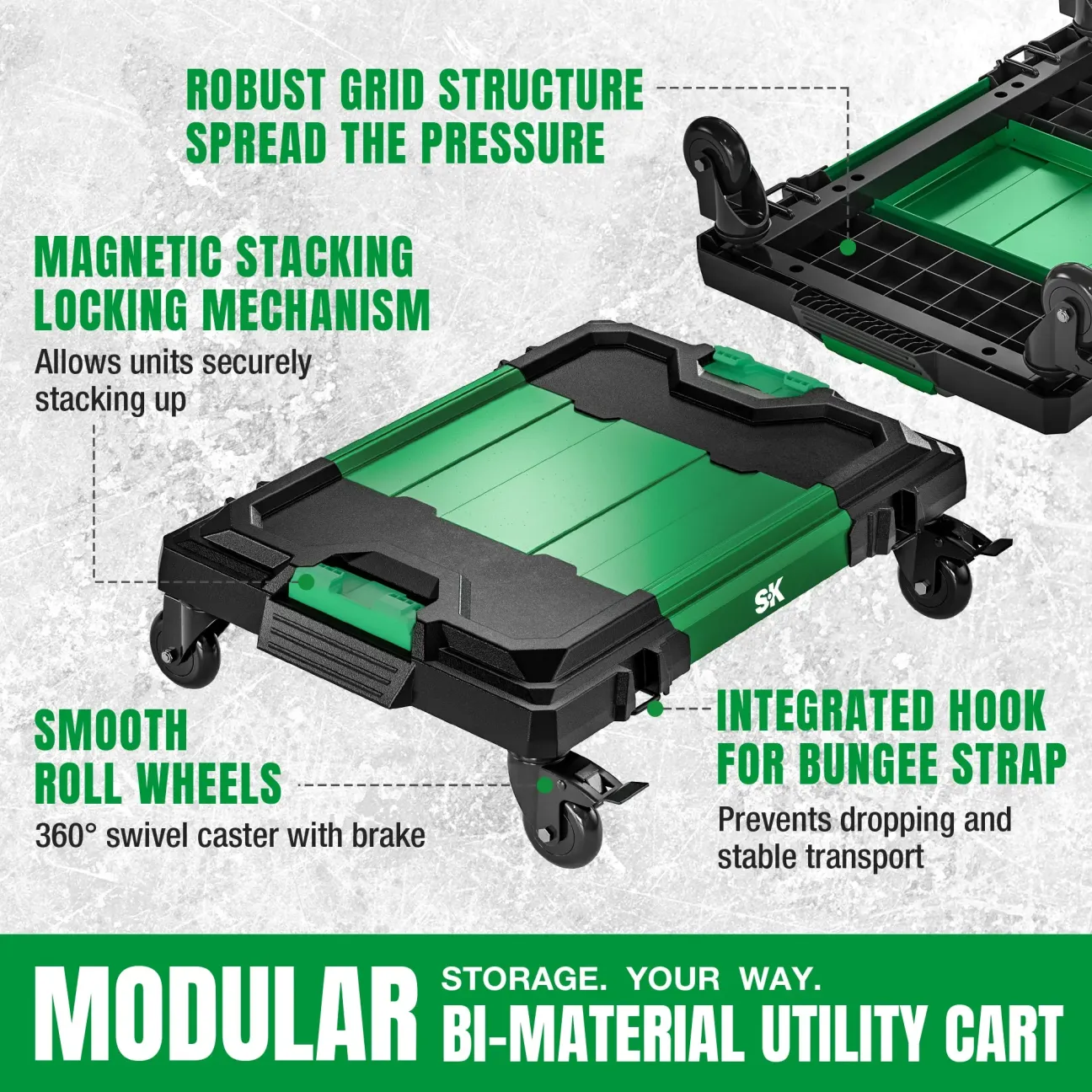 Modular Stackable Storage Toolbox