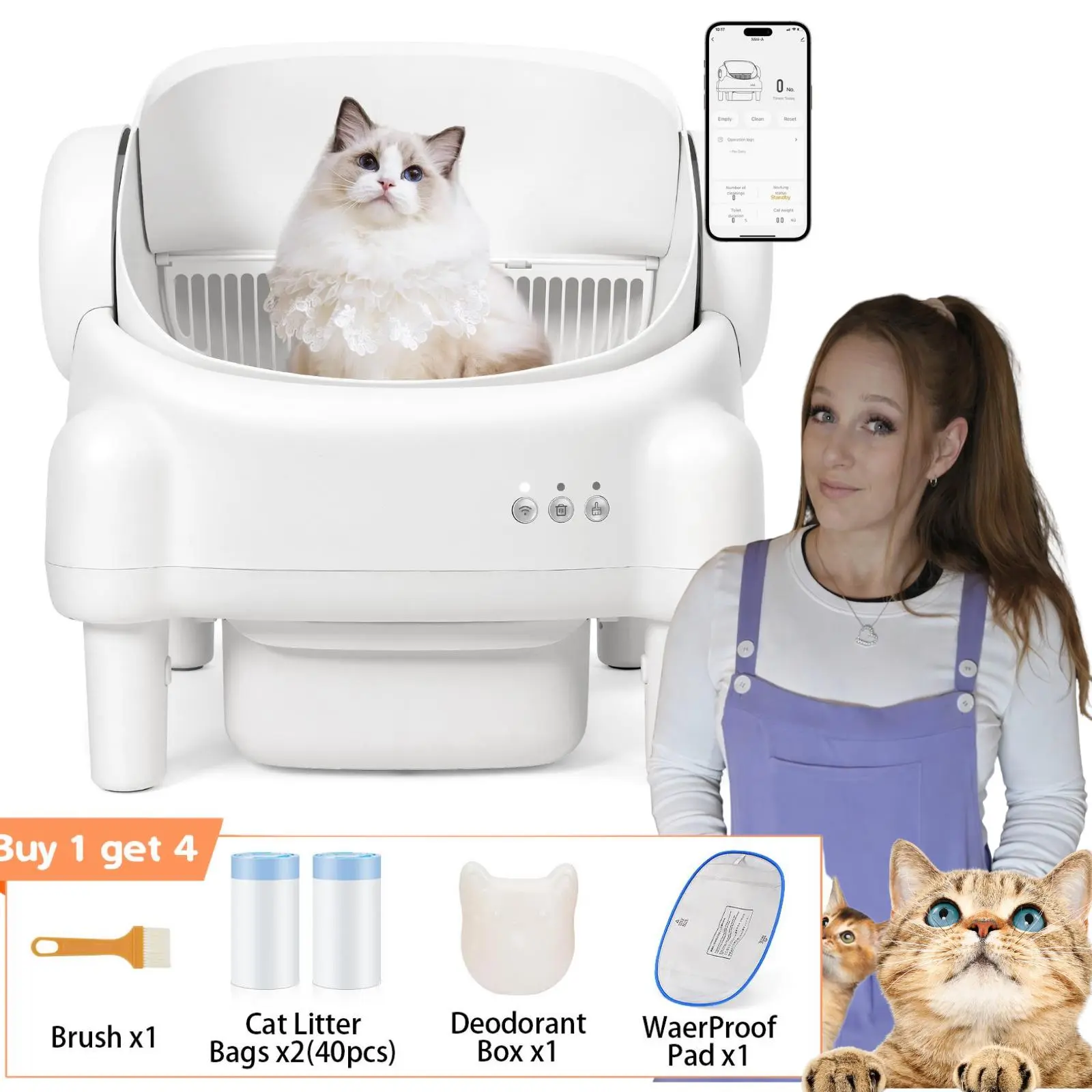 Smart Self-Cleaning Litter Box