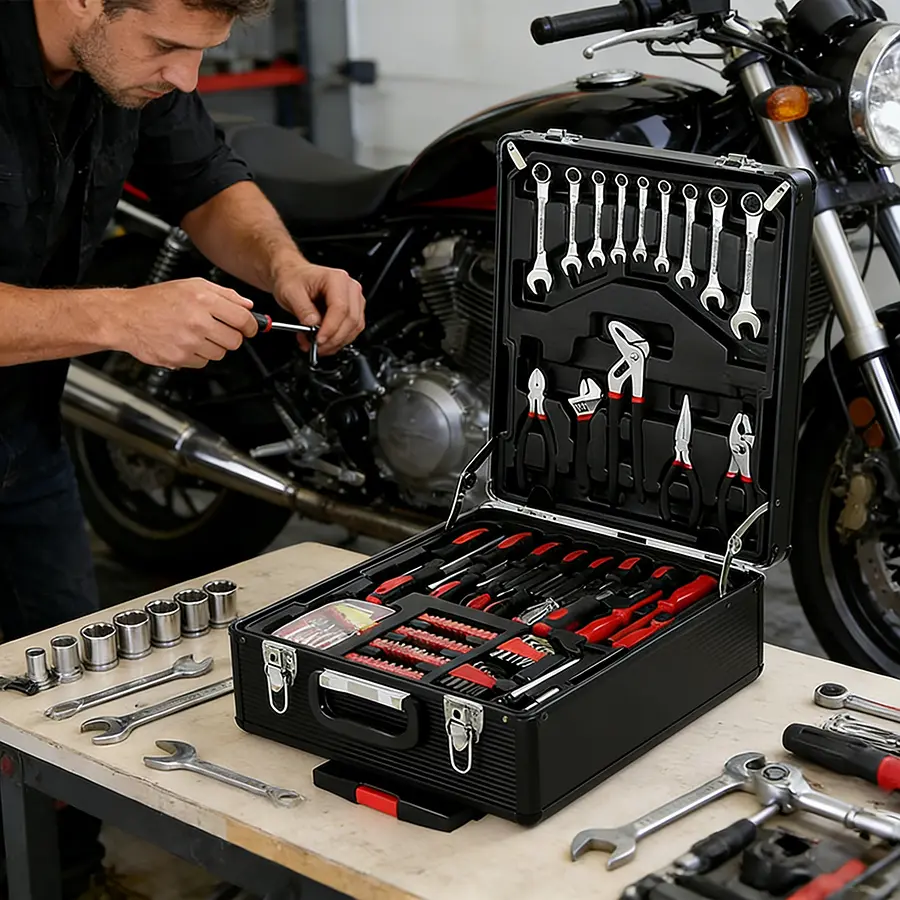 899-Piece Tool Set - High-Capacity Portable Metal Tool Case,Wheeled Mobile Tool Cabinet, and 4-Tier Aluminum Alloy Storage Unit- A Complete Kit for Mechanical Repair & Home Maintenance
