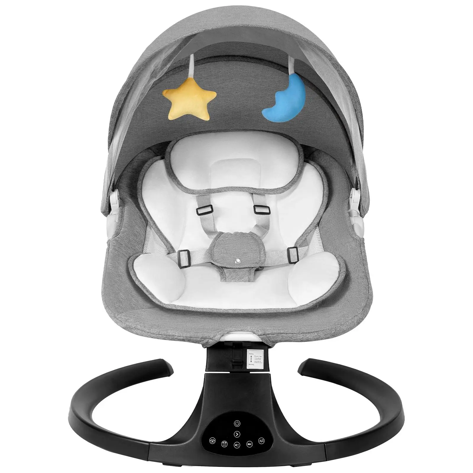 Baby Electric Bouncer & Swing – 5 Speeds, 10 Lullabies, Remote Control, Battery & Adapter Powered