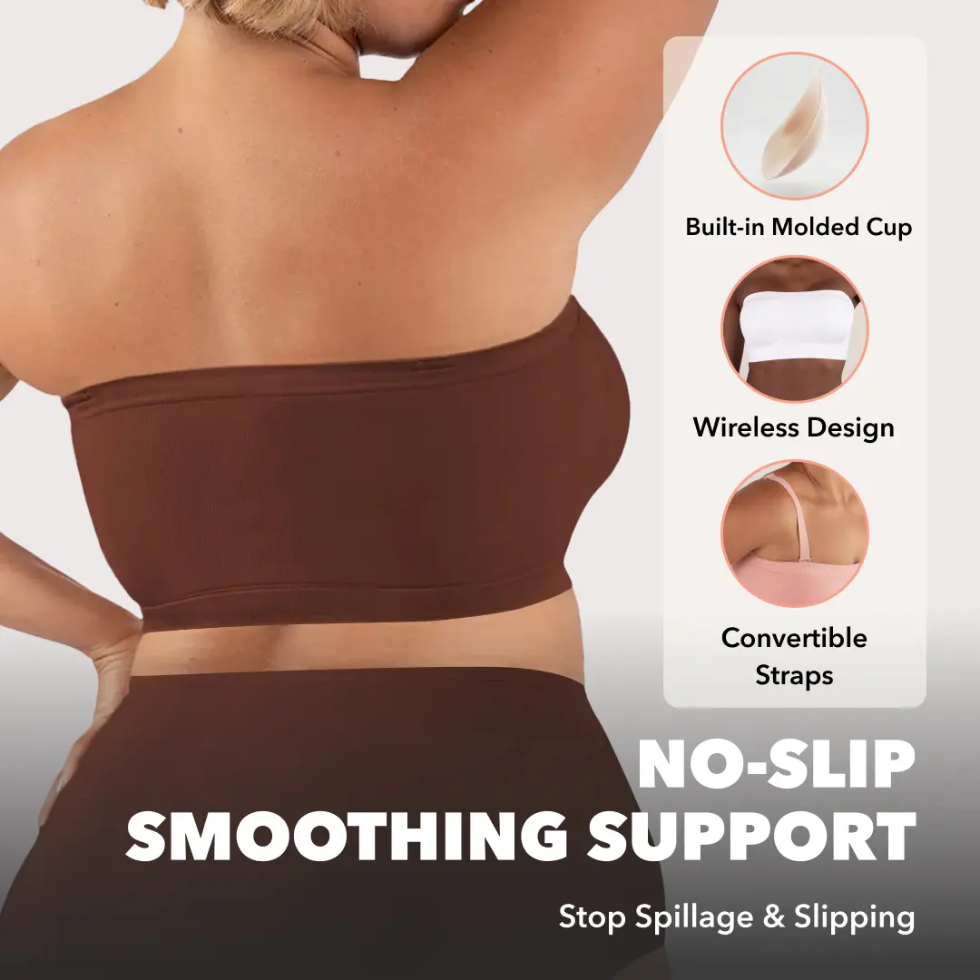 Convertible Strapless Bandeau Bra - Up to F Cup