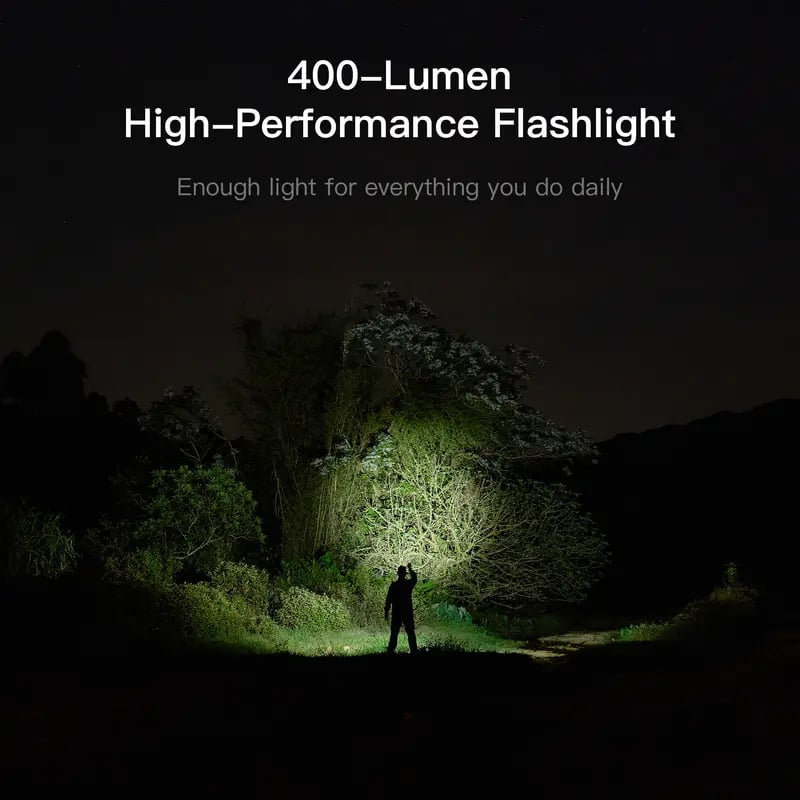 LK 2-in-1 EDC Gear, M390 Blade + USB-C Rechargeable Flashlight